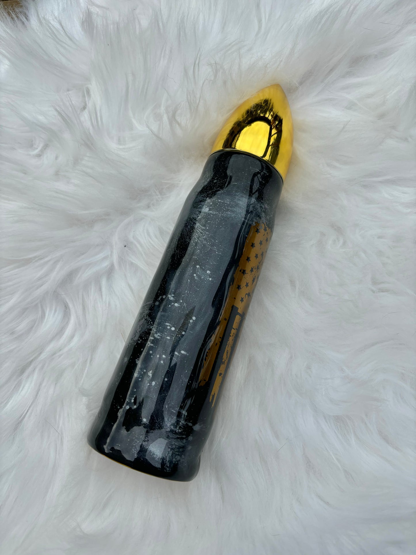 Bullet Tumbler Brass America Flag Bullet Tumbler