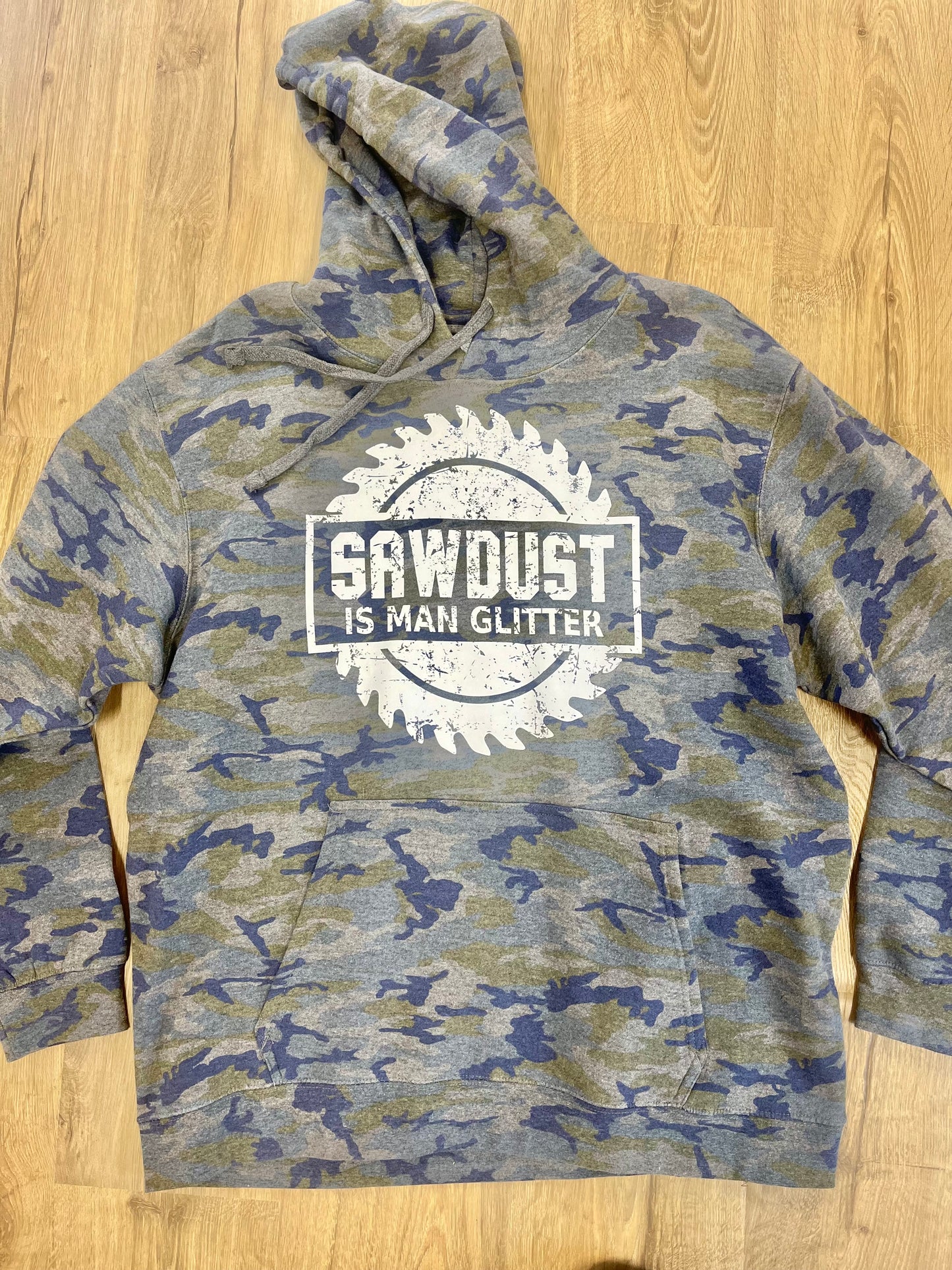 RTS Sawdust Is Man Glitter Camo Hoodie