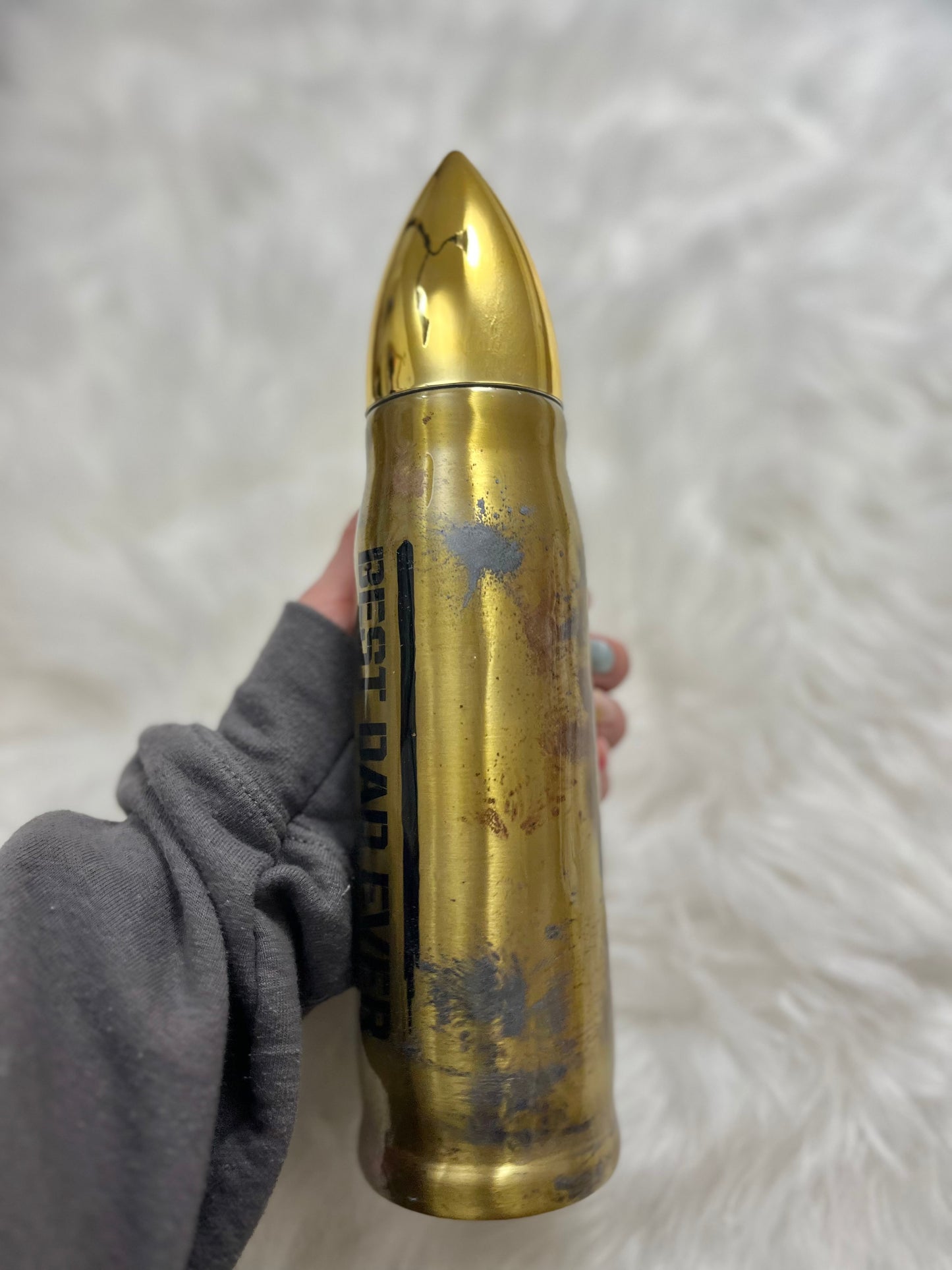 Best Dad Ever Bullet Tumbler Brass Bullet Bullet Tumbler American Flag Tumbler