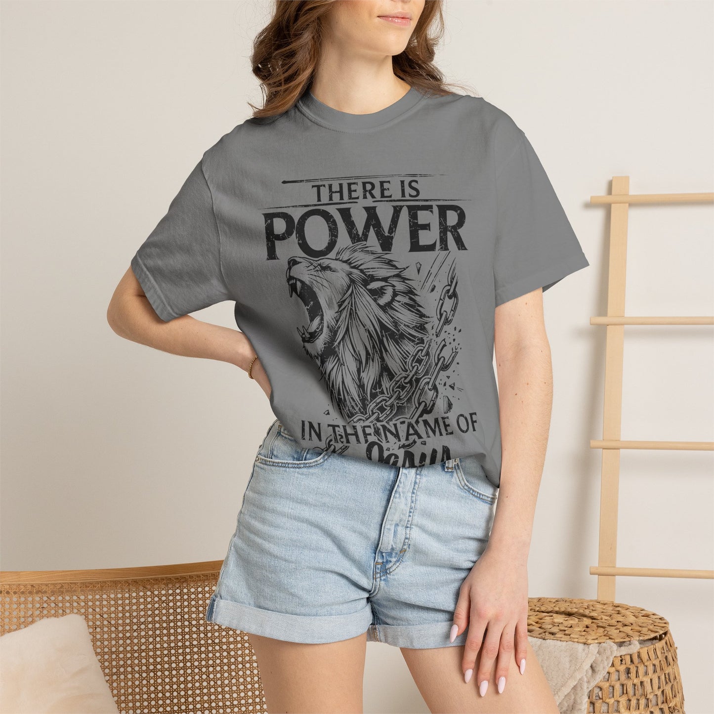 Christian Lion 'There Is Power in the Name of Jesus' T-Shirt