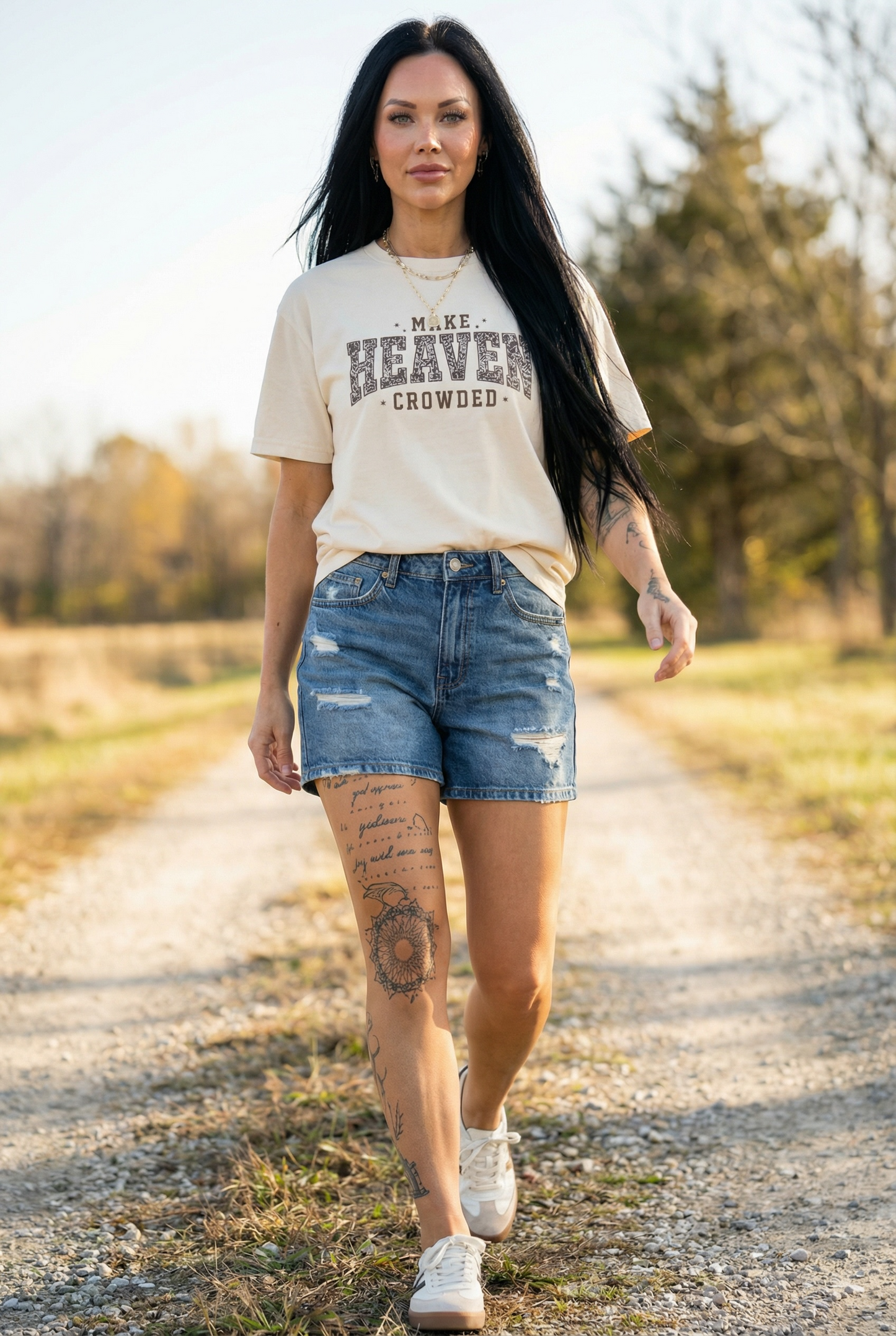 Make Heaven Crowded T-Shirt — Vintage Inspirational Christian Tee