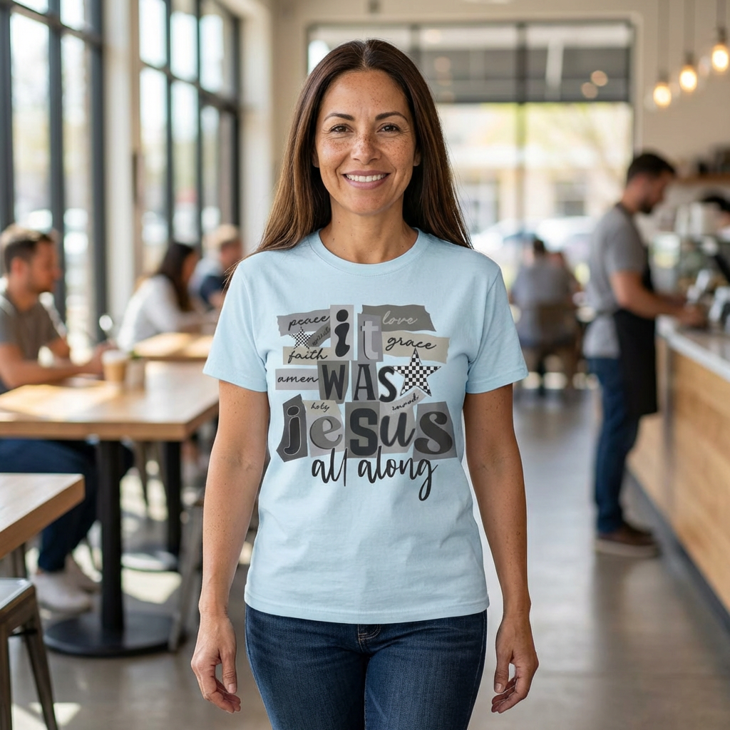 It Was Jesus All Along T-shirt | Christian Faith Graphic Tee
