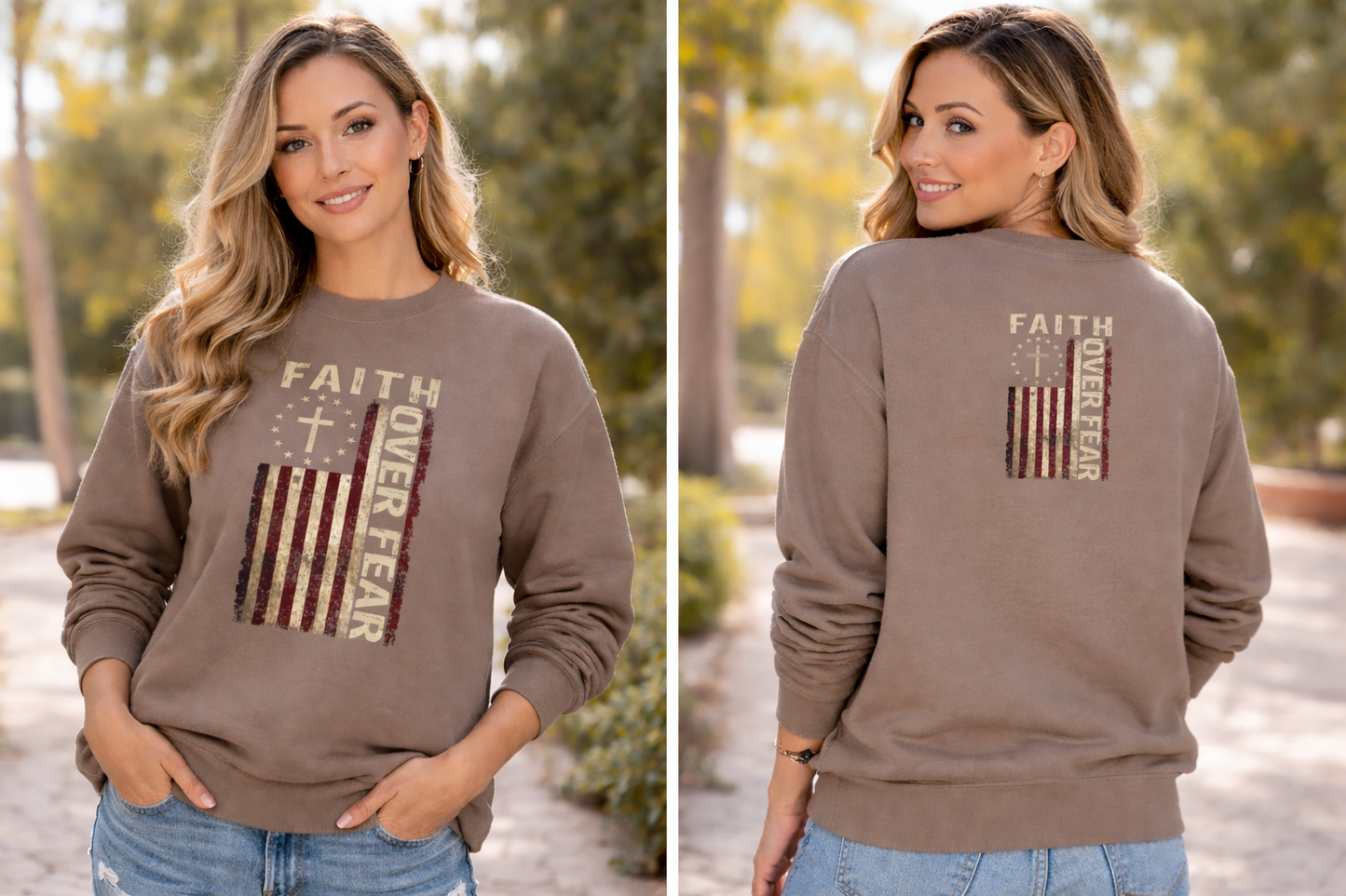 Faith Over Fear Crewneck Sweatshirt