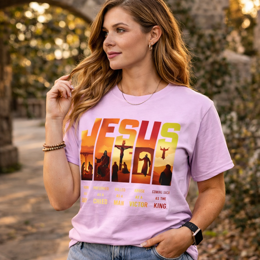Jesus Silhouette Graphic T-Shirt — Faith Christian Gospel Tee