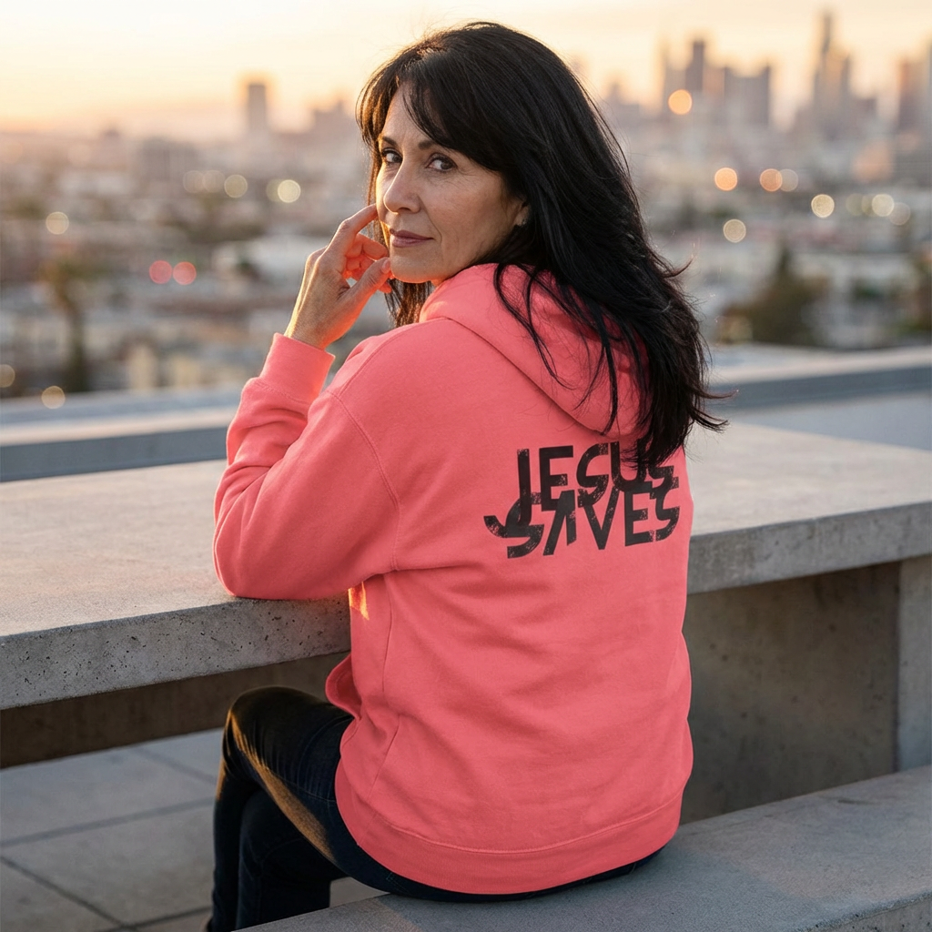 Jesus Saves Hoodie — Modern Christian Faith Pullover