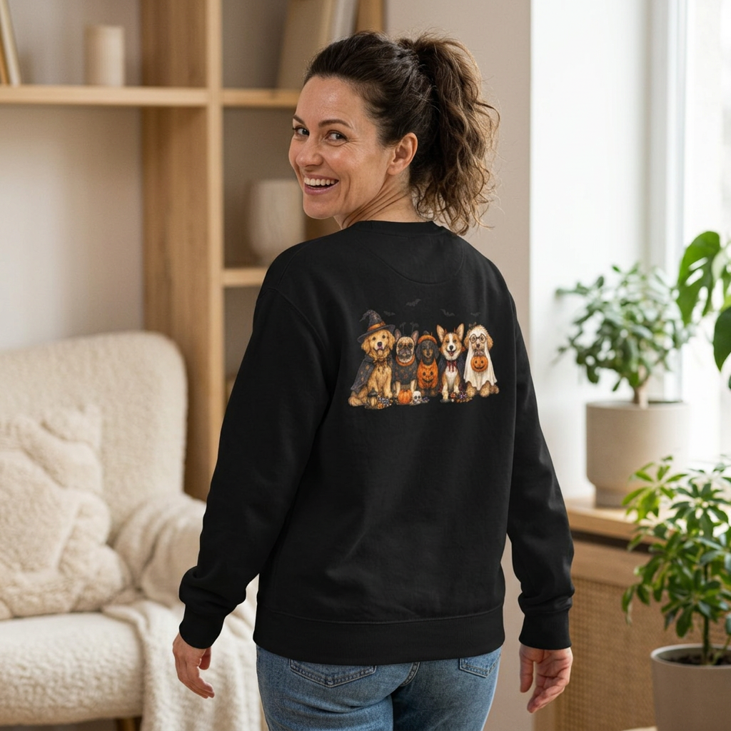 Fall Dogs Crewneck Sweatshirt – Cute Puppy Pullover