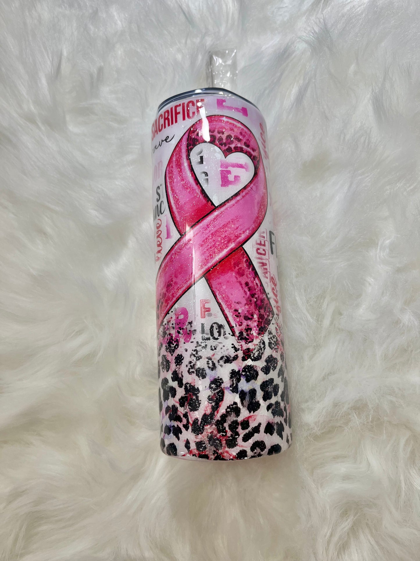 Breast cancer tumbler