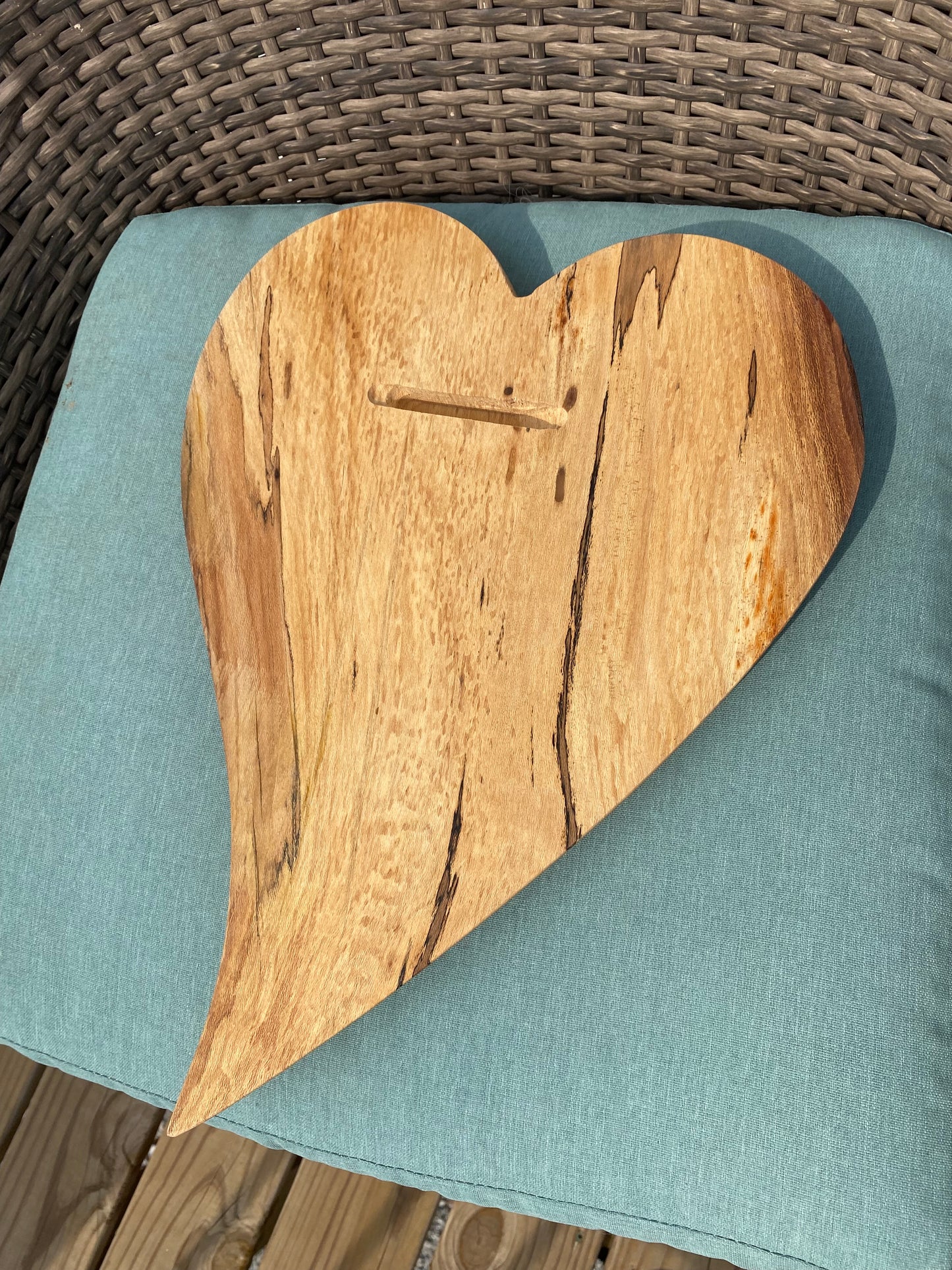 3D art Large Hand Carved Wooden Heart Wall Decor – 3D Rustic Wood Heart Sculpture – Anniversary / Wedding Gift – Handmade Natural Wood Art