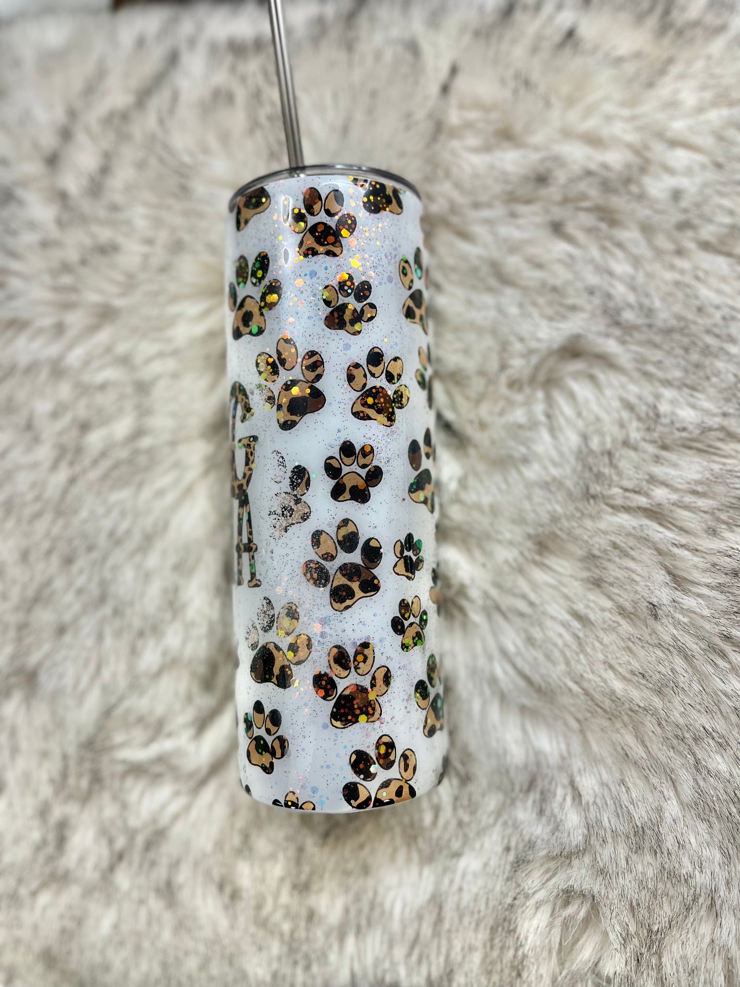 Dog Mom tumbler 20 oz Epoxy Tumbler Glitter Epoxy Tumbler Dog MaMa Tumbler Dog mom Cup