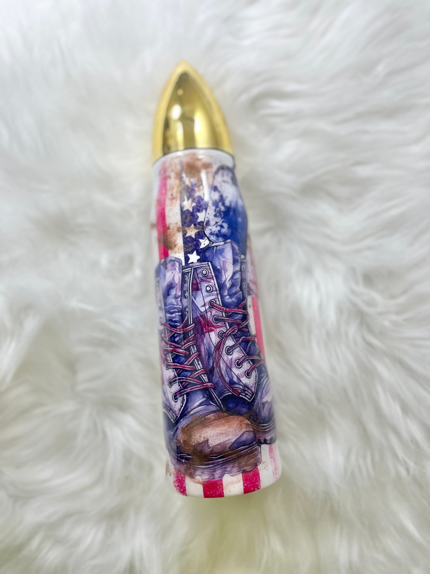 Land Of The Free Because Of Thr Brave Bullet Tumbler