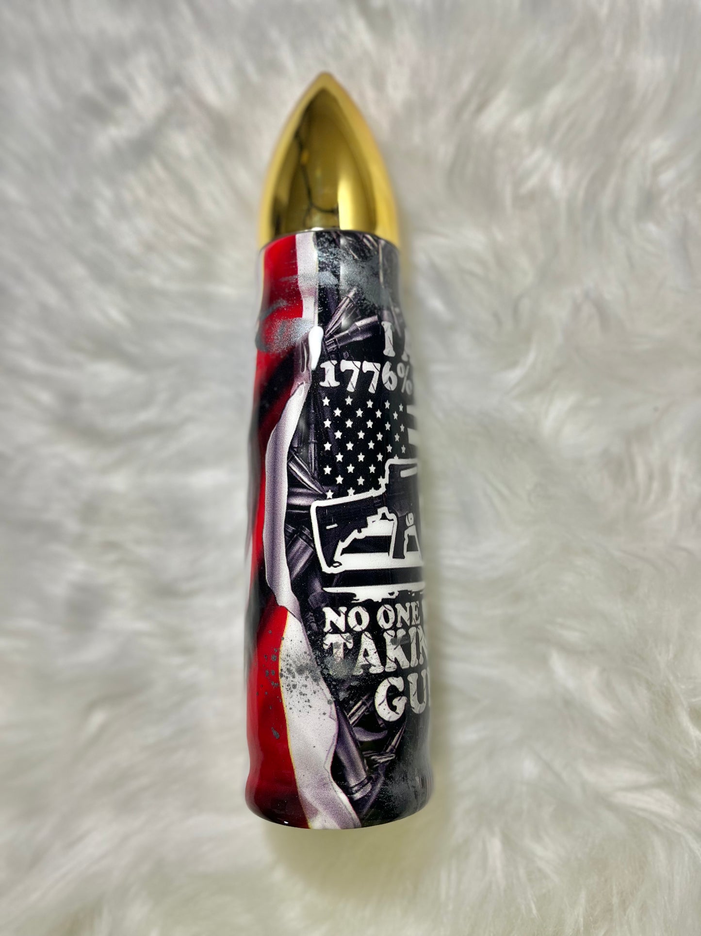 I Am 1776 Sure No One Will Be Taking My Guns Tumbler American Flag Tumbler