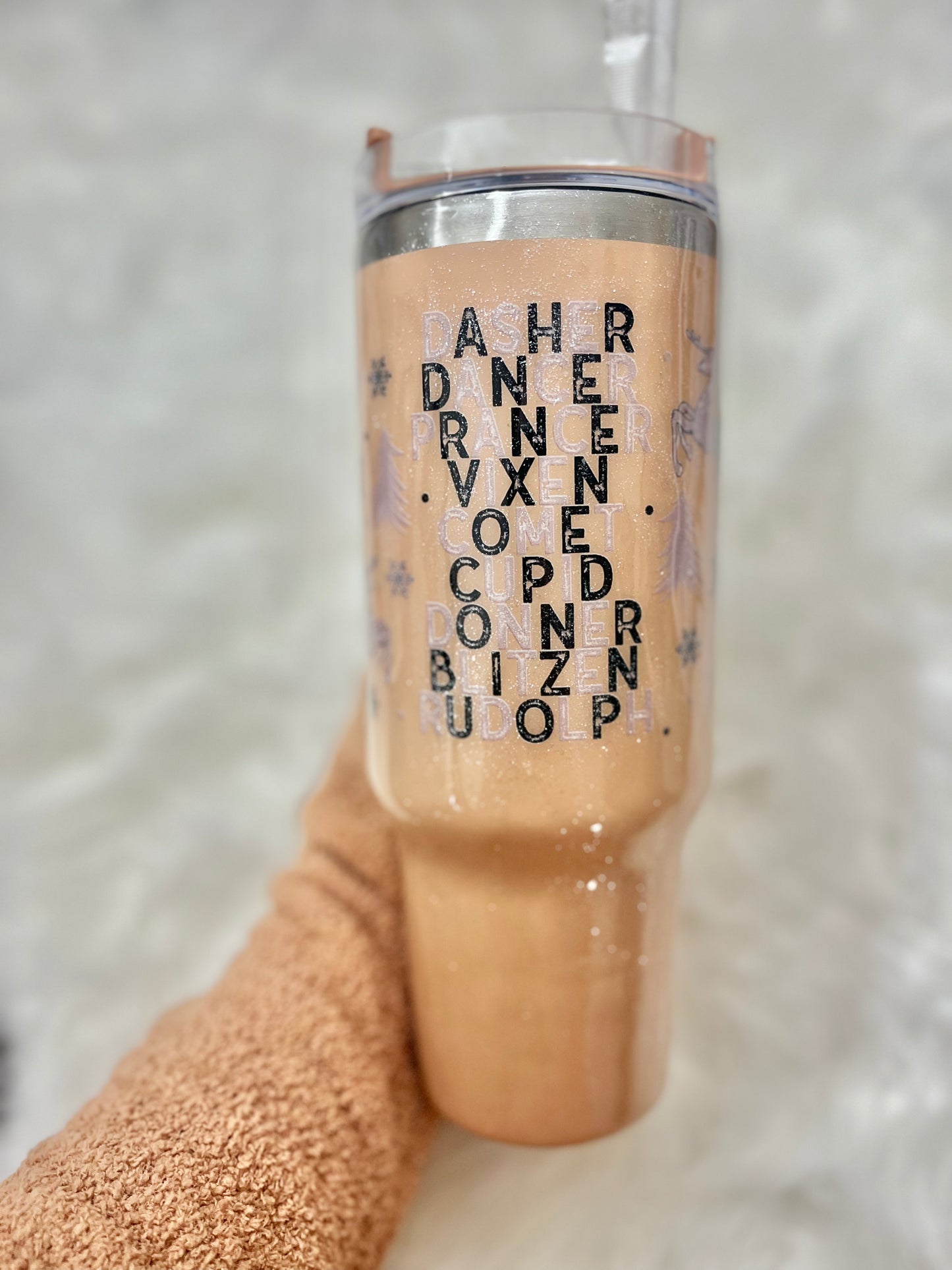 Christmas Tumbler Glitter Christmas Tumbler Plaid Tumbler 40oz Tumbler Epoxy Tumblers
