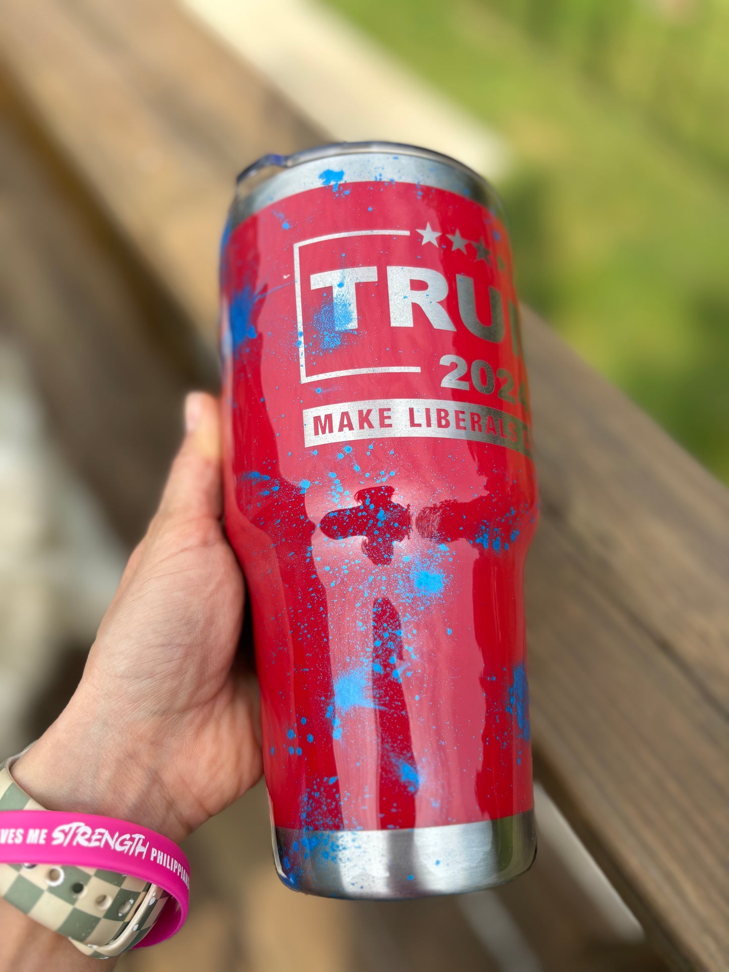 Trump 2024 Make Liberals Cry Again 30oz. Insulated Tumbler Trump Train Trump Cup
