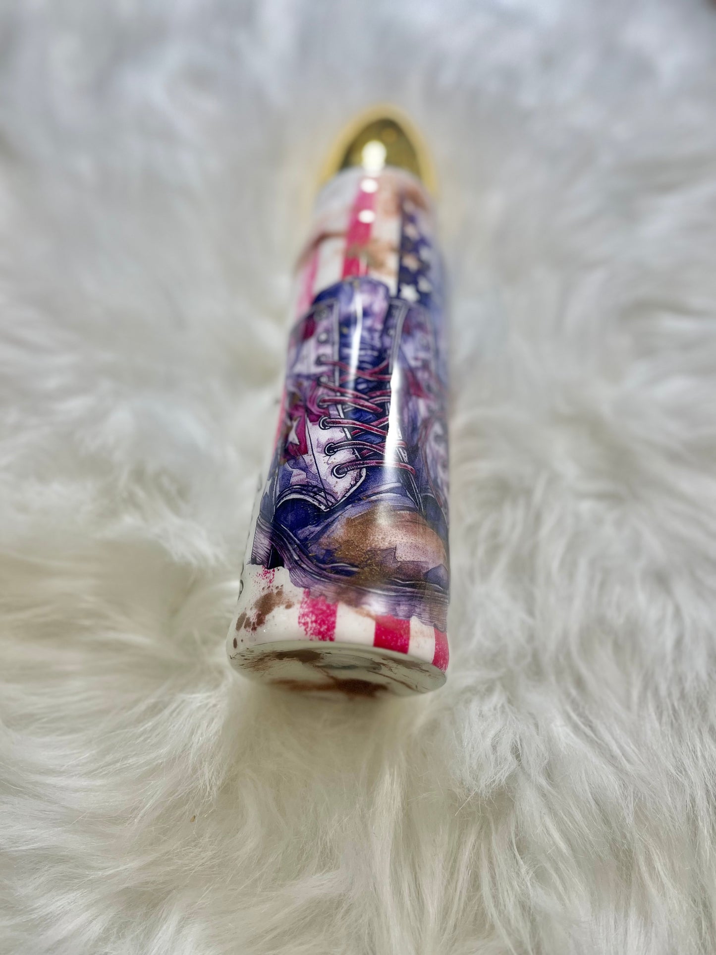 Land Of The Free Because Of Thr Brave Bullet Tumbler