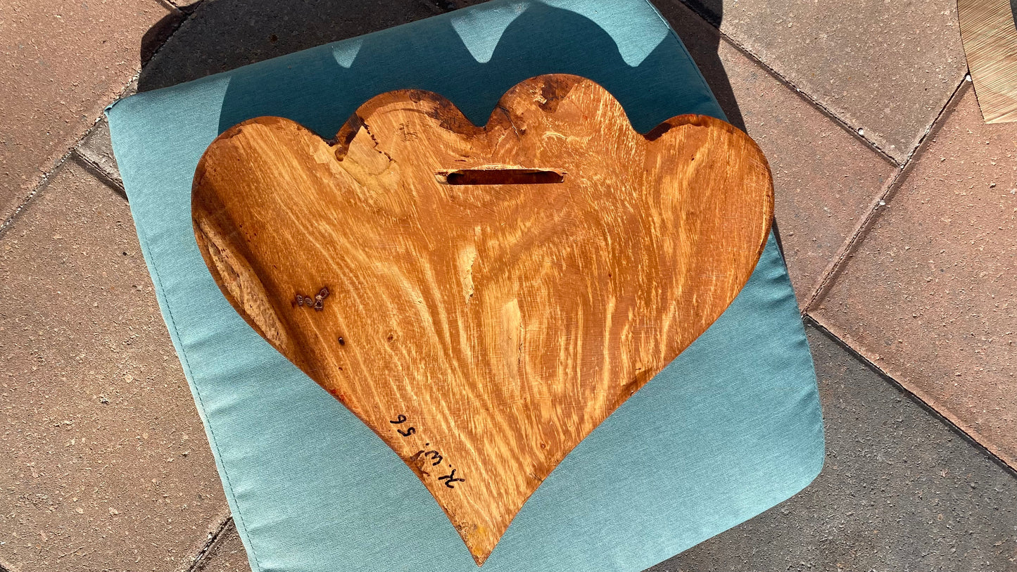 Large Wedding Two Become One Double 3D Heart Sculpture Anniversaries gift 20th anniversary wooden Art birthday gift Mother’s Day gift Wooden heart