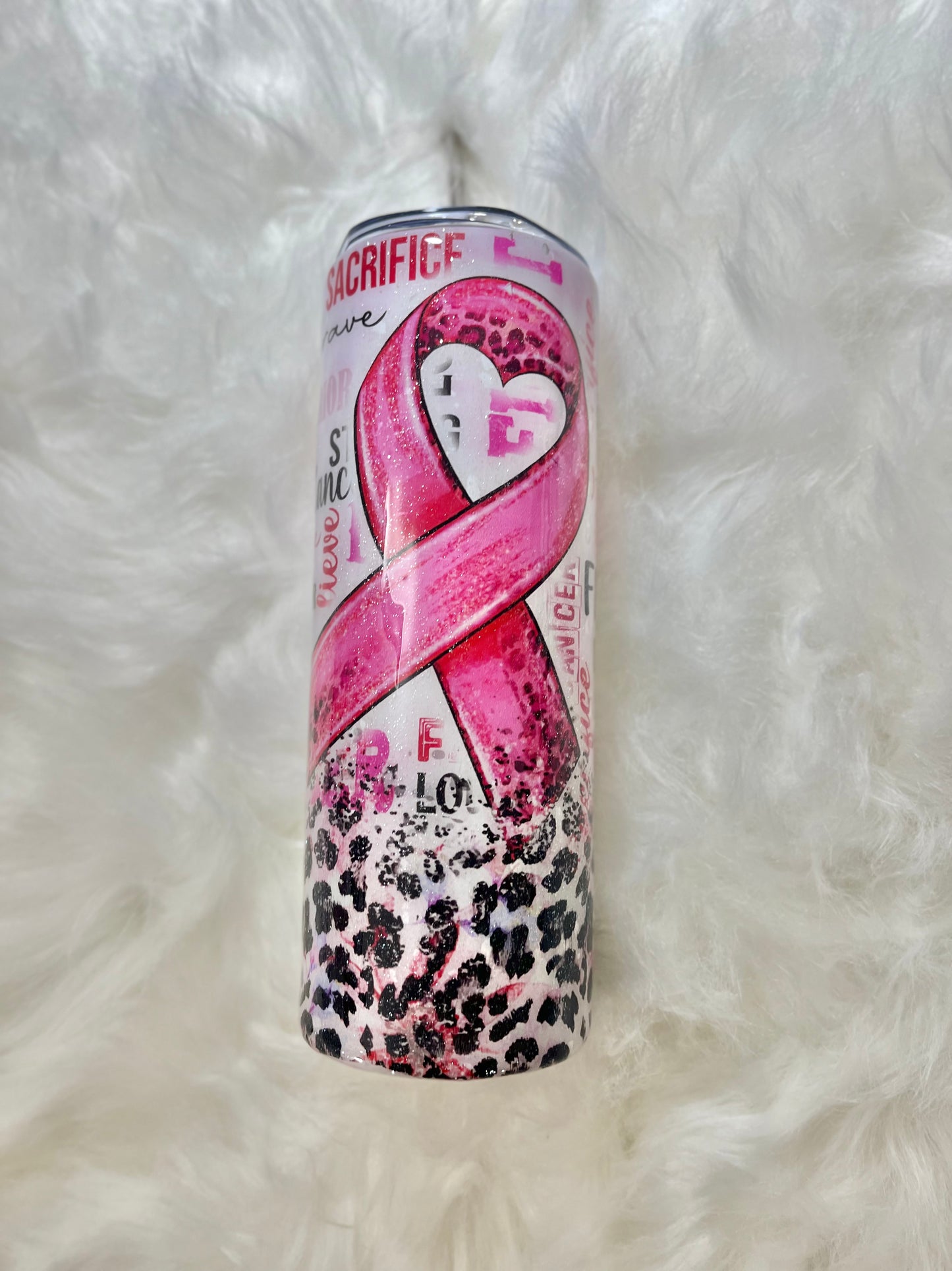 Breast cancer tumbler