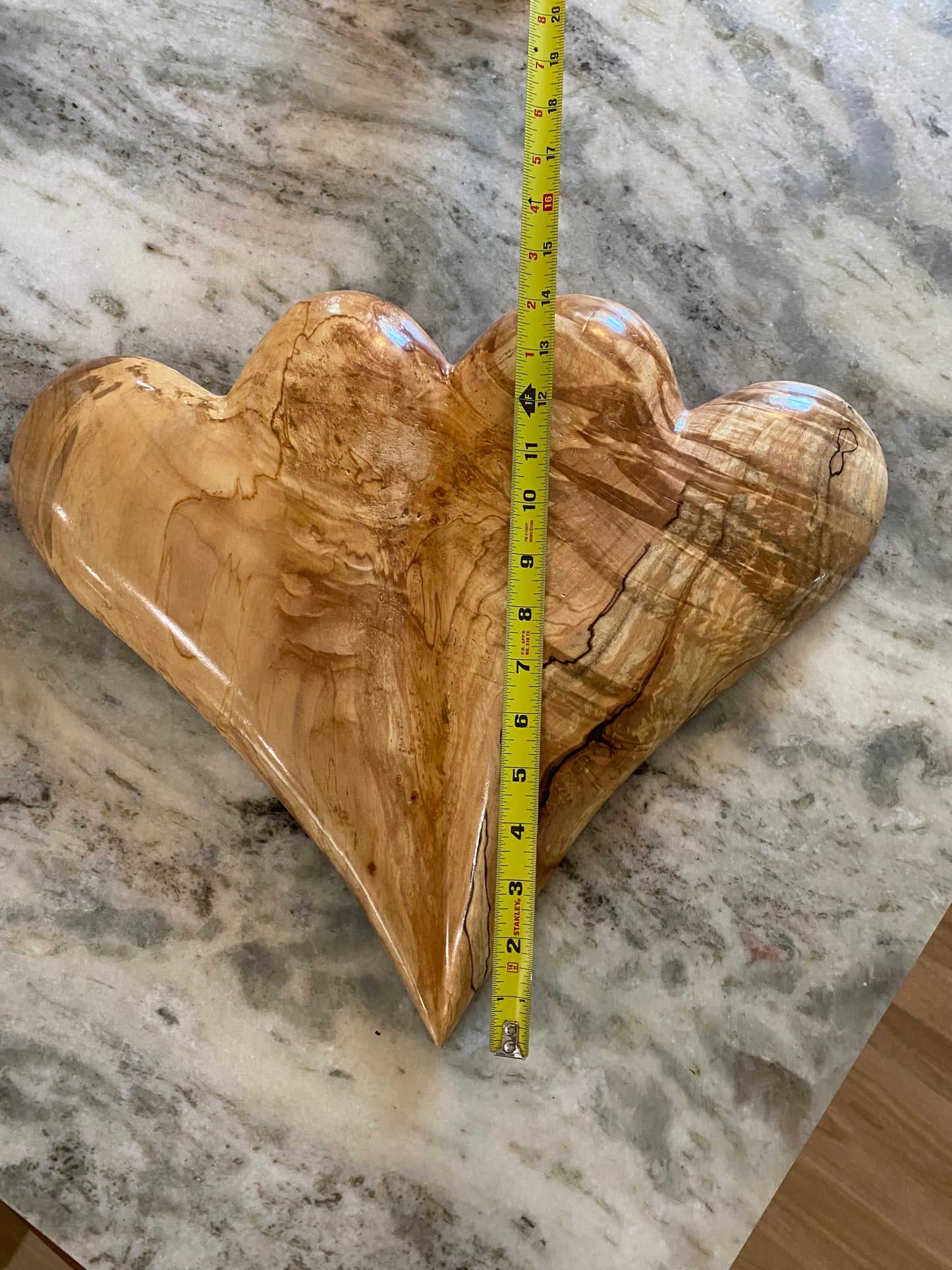 Large Wedding Two Become One Double 3D Heart Sculpture Anniversaries gift 20th anniversary wooden Art birthday gift Mother’s Day gift Wooden heart