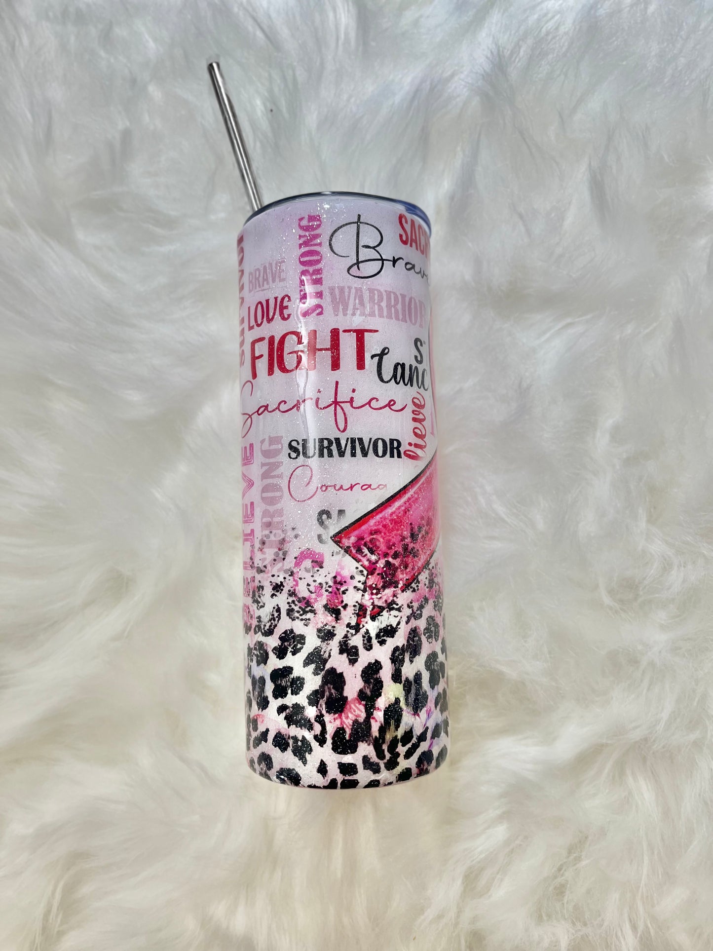 Breast cancer tumbler