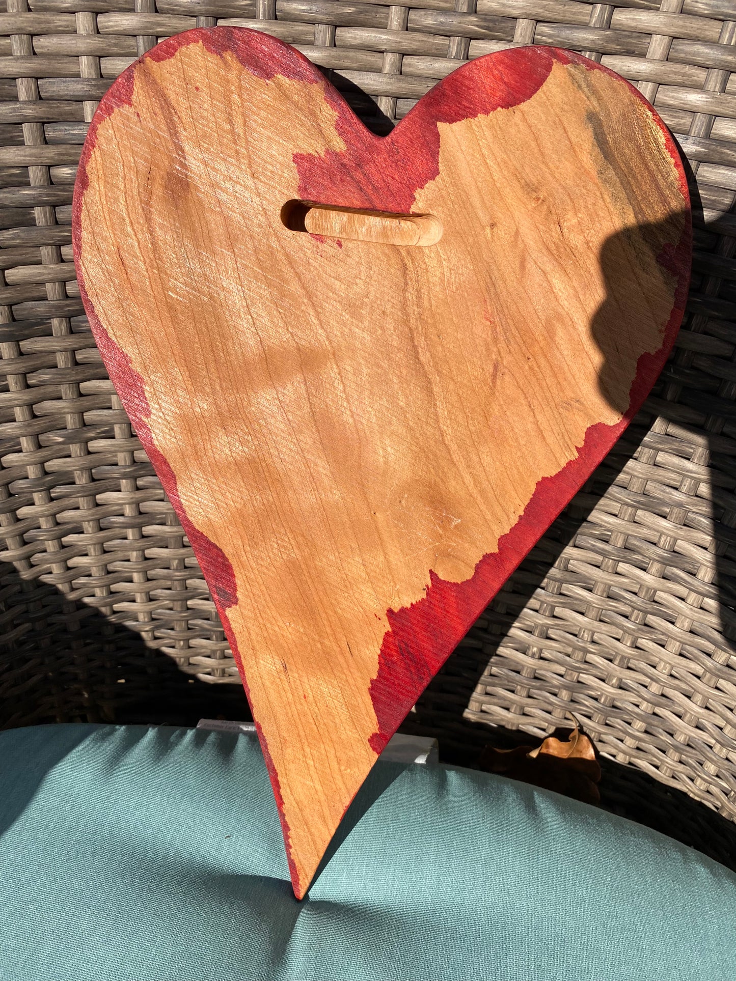 Red 3D Heart Sculpture Anniversaries gift 20th anniversary wooden Art birthday gift Mother’s Day gift Wooden heart Father’s Day home decor wood sculptures