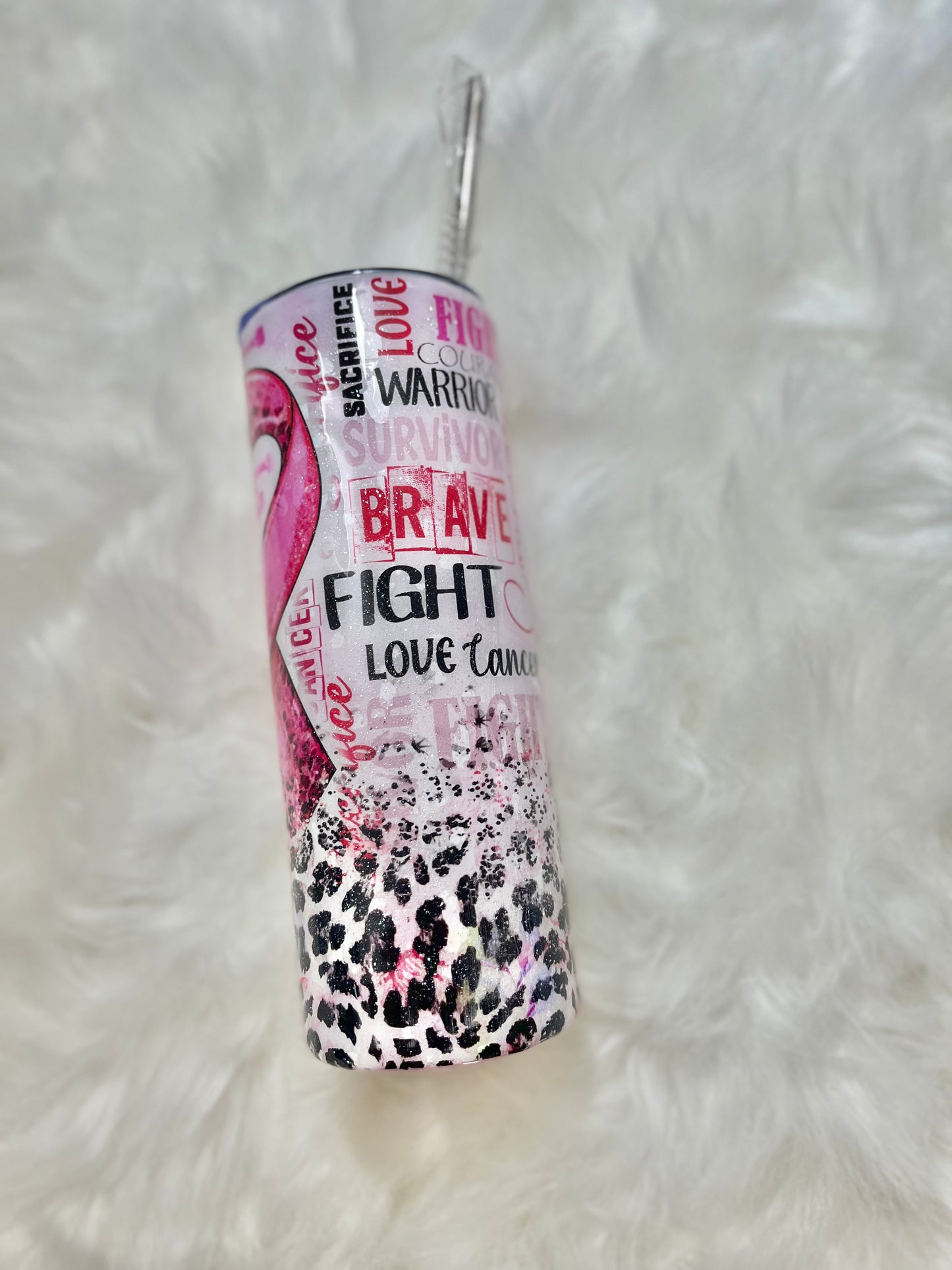 Breast cancer tumbler