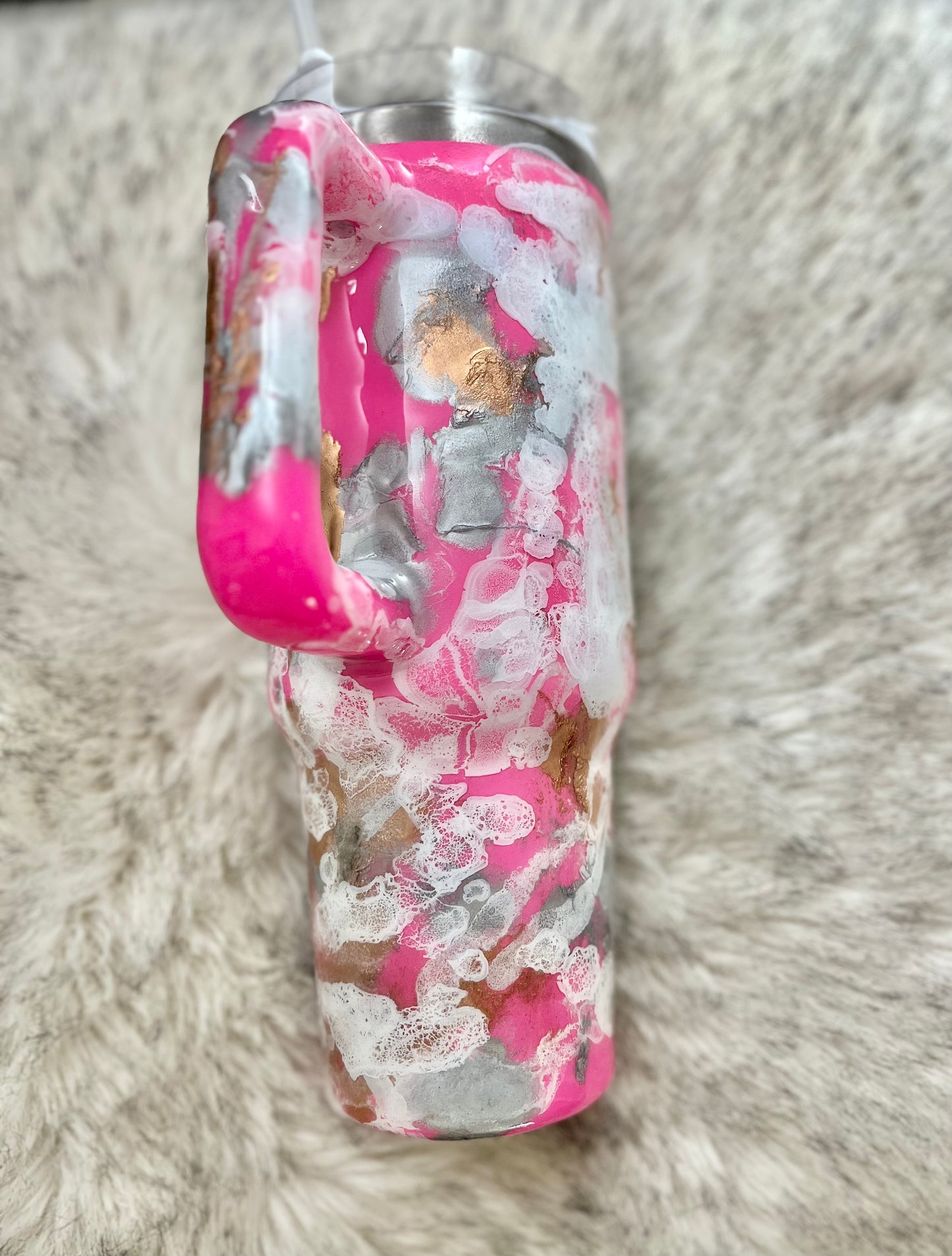 WIFE rhinestone Tumbler rhinestones glass rhinestones Tumbler with Handle cup with handle Pink Glitter Tumbler With Handle