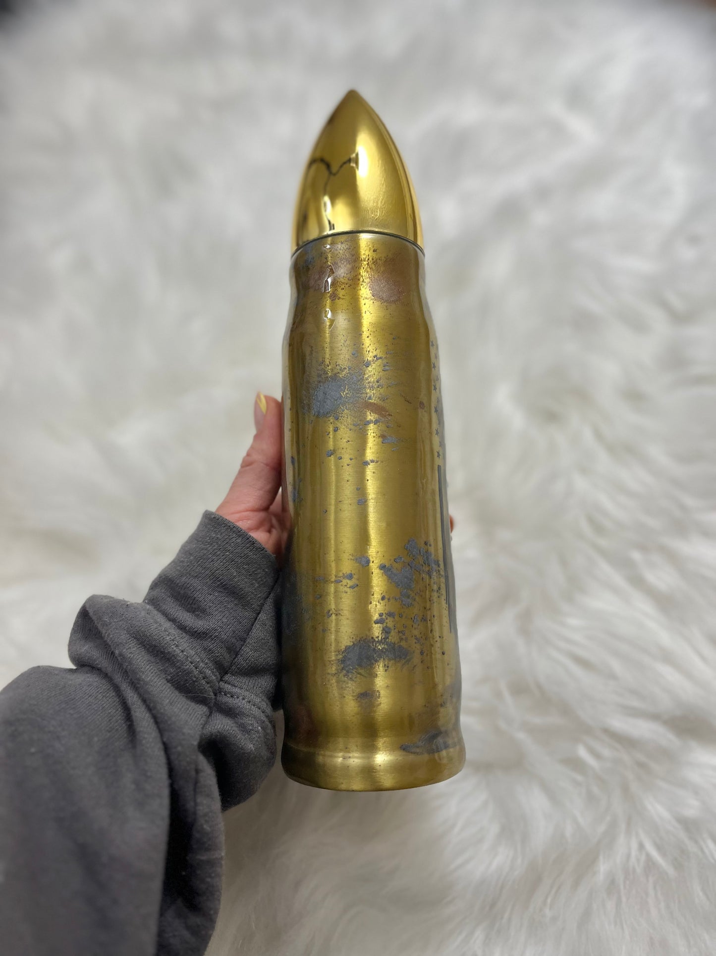 Best Dad Ever Bullet Tumbler Brass Bullet Bullet Tumbler American Flag Tumbler