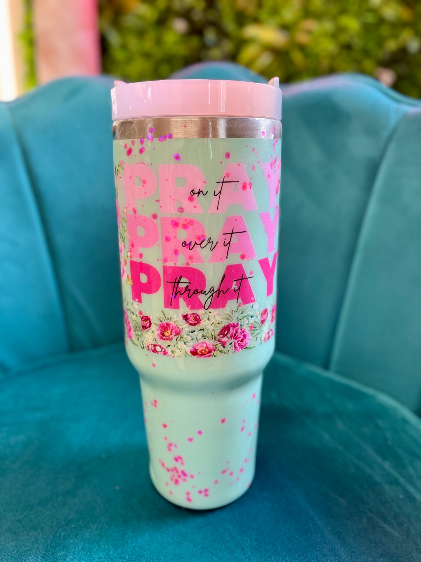 Pray On it Pray Over it Pray Through it Gifts Bible Verse Cups Cup with Handle