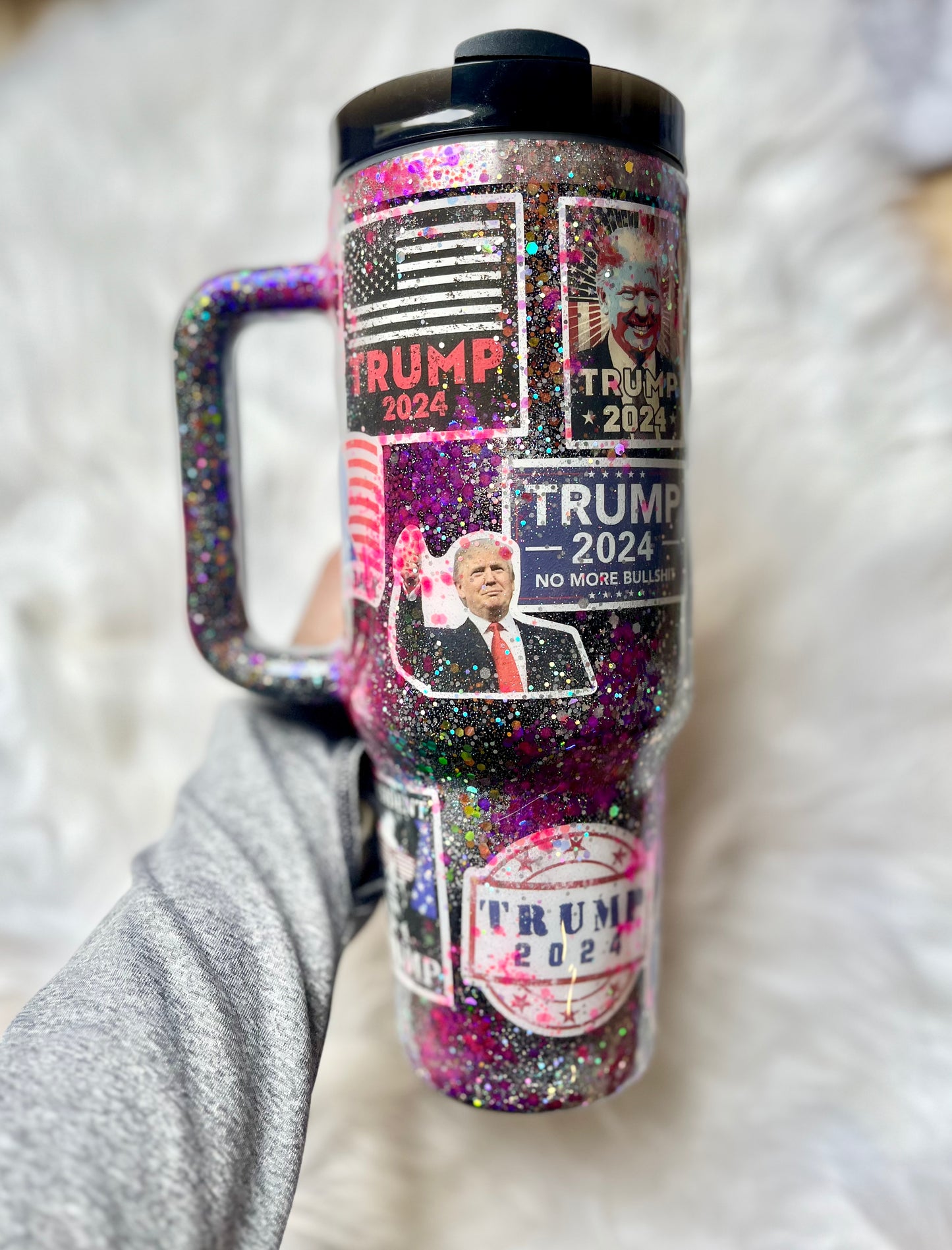 Trump Cup Trump Tumbler 40oz Tumbler with handle Trump 2024 Trump Fight