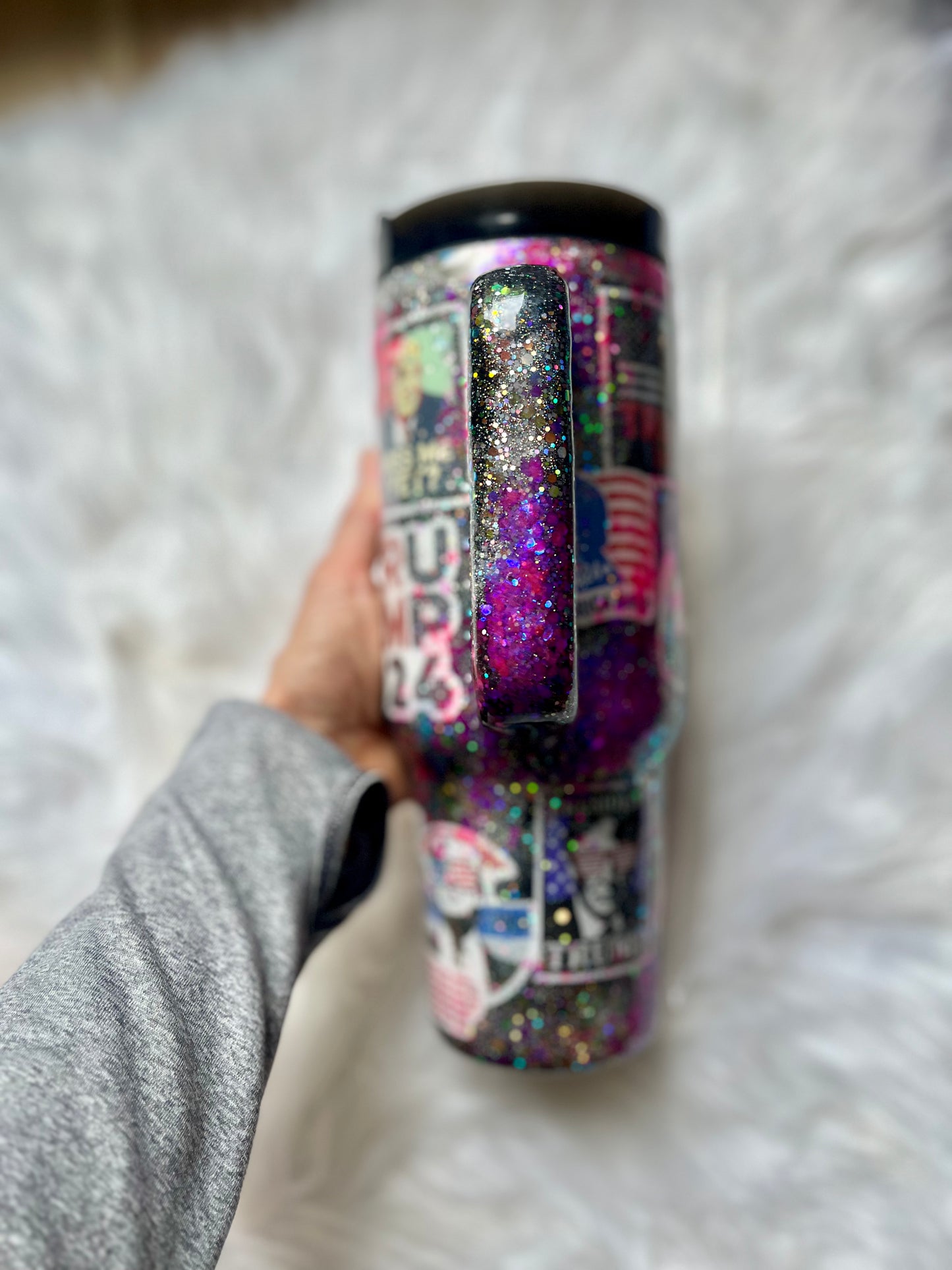 Trump Cup Trump Tumbler 40oz Tumbler with handle Trump 2024 Trump Fight