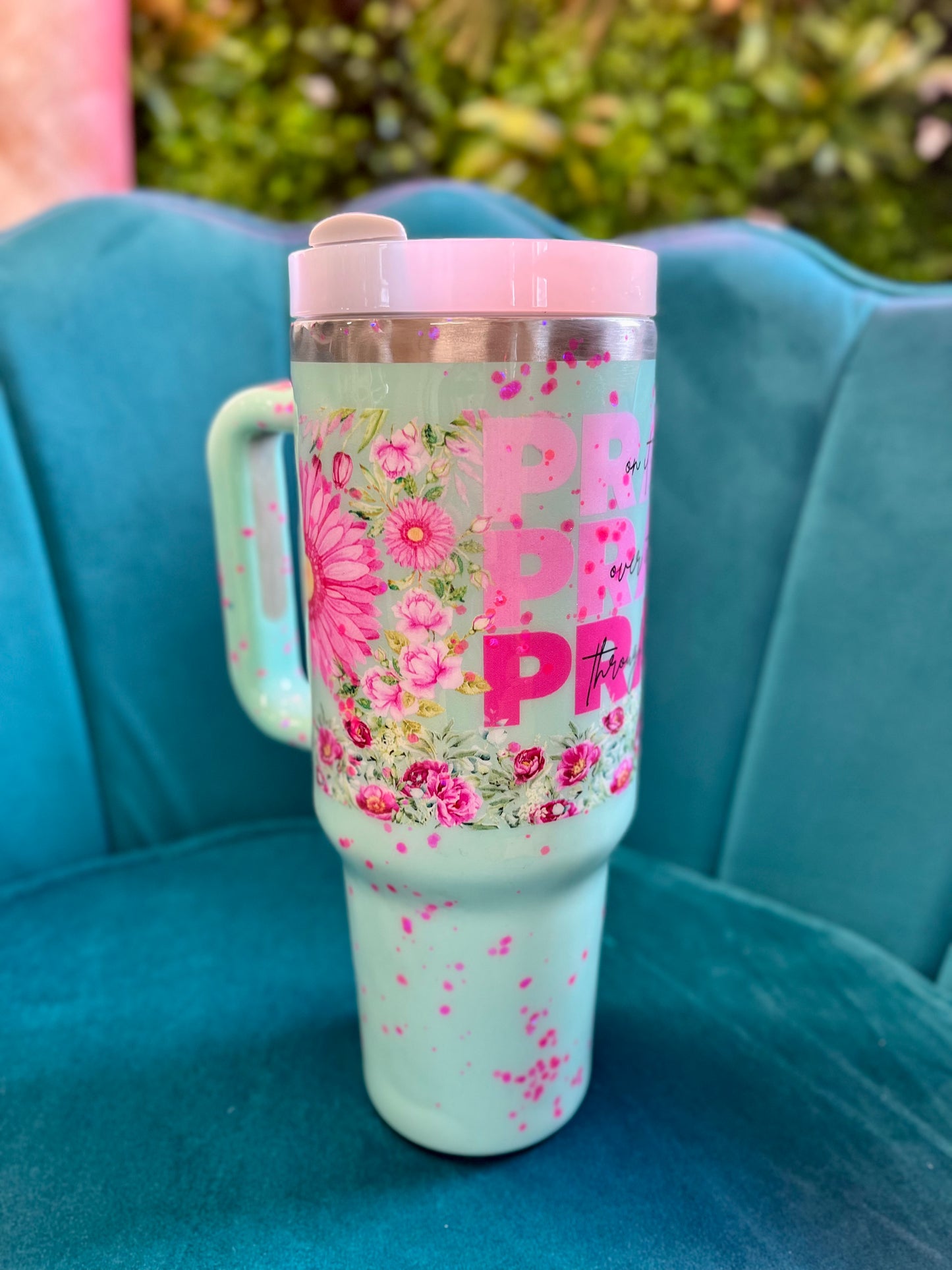 Pray On it Pray Over it Pray Through it Gifts Bible Verse Cups Cup with Handle