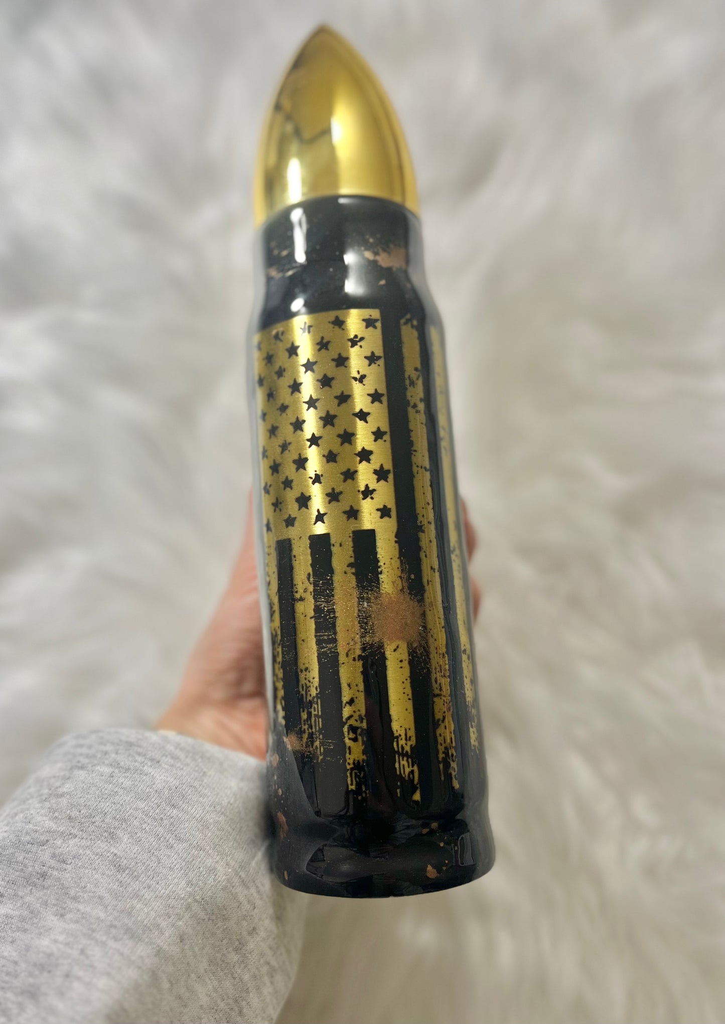 Bullet Tumbler Brass Bullet Bullet Tumbler American Flag Tumbler