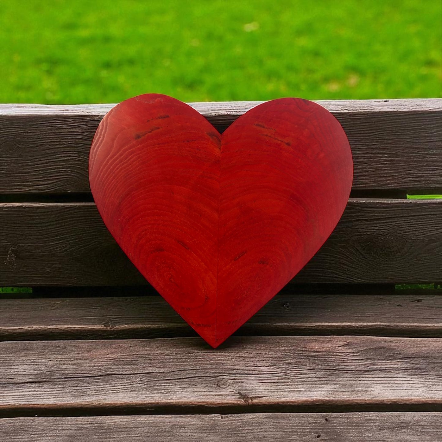 Red Wooden heart