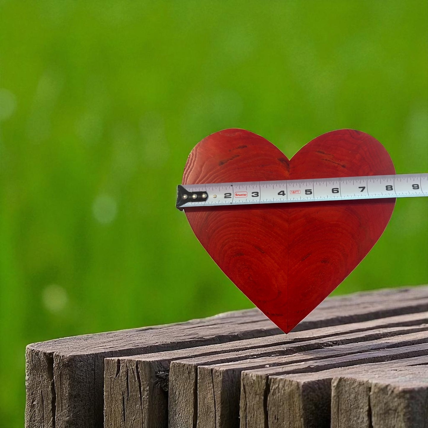 Red Wooden heart