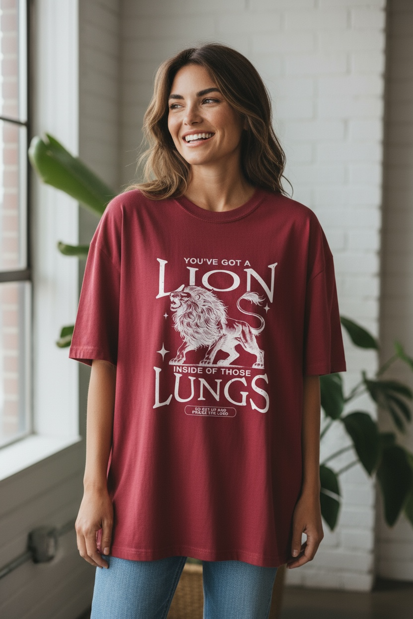 You've Got A Lion Inside Those Lungs Comfort Colors