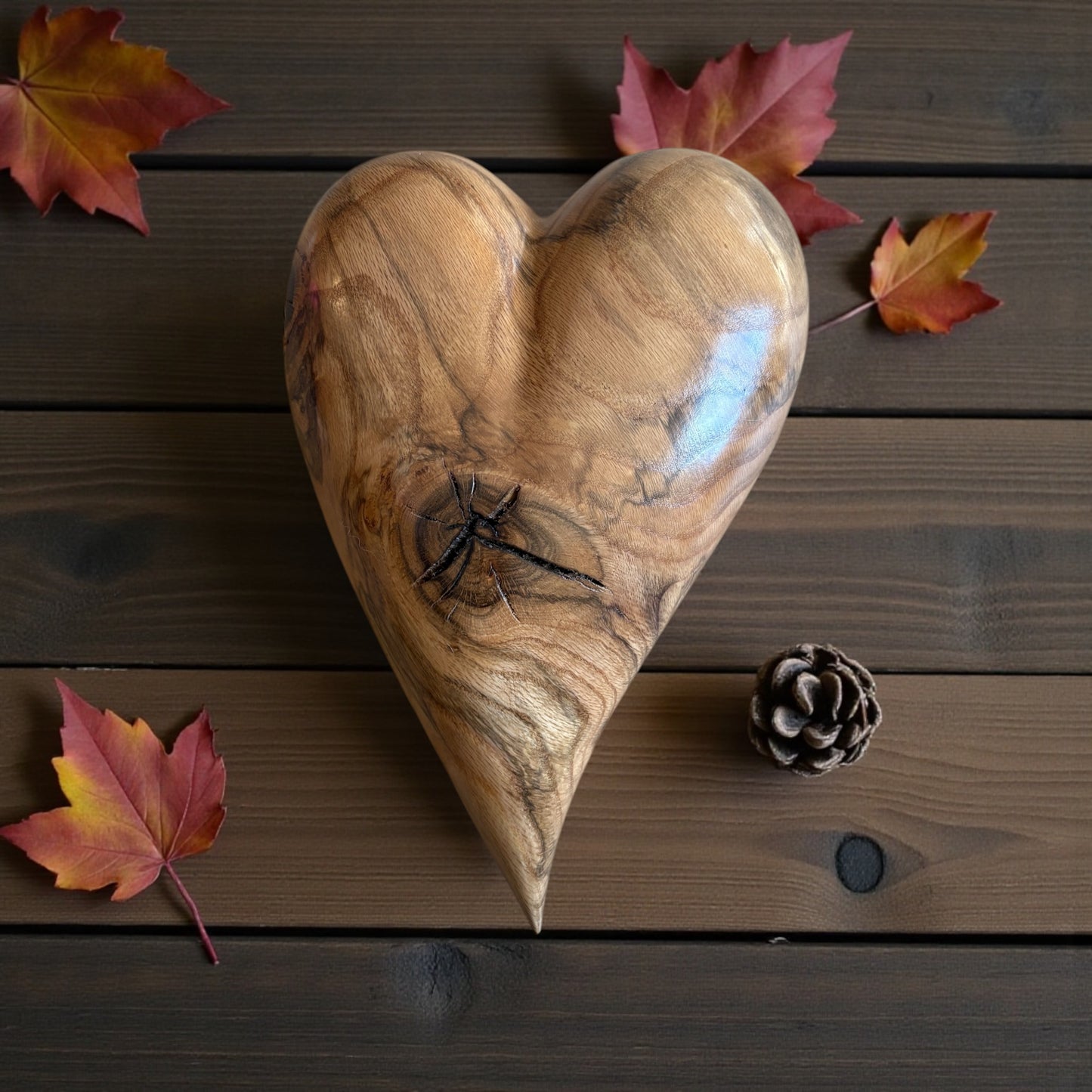 3D Heart Sculpture Anniversaries gift 20th anniversary wooden Art birthday gift Mother’s Day gift Wooden heart