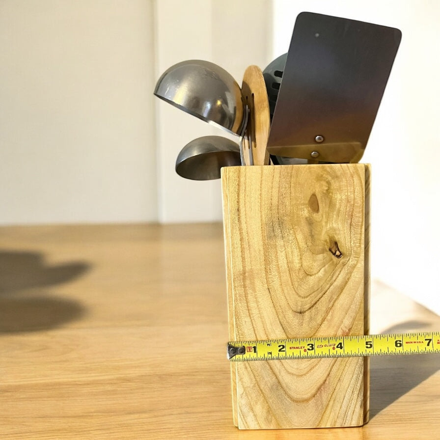 Wooden Vase Wooden Utensil Holder Wooden Art