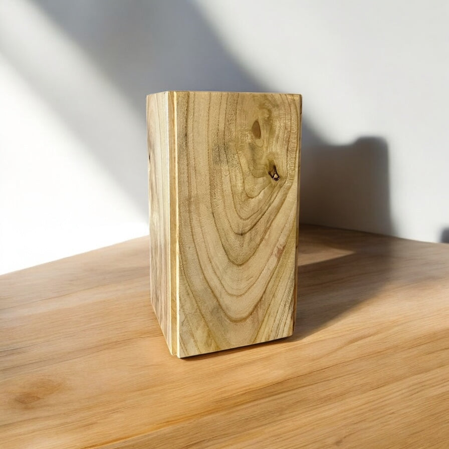 Wooden Vase Wooden Utensil Holder Wooden Art