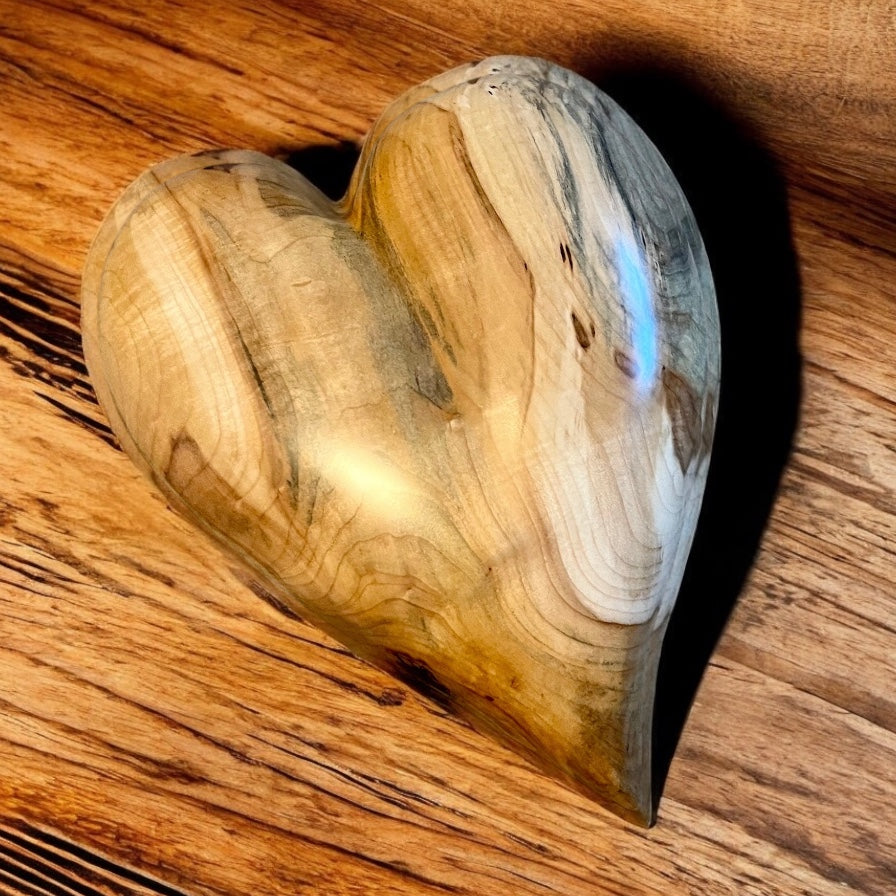 3 D heart wooden sculptures white poplar Wood Anniversarie gift 20th anniversary wood Art birthday gift Mother’s Day gift wall hanging