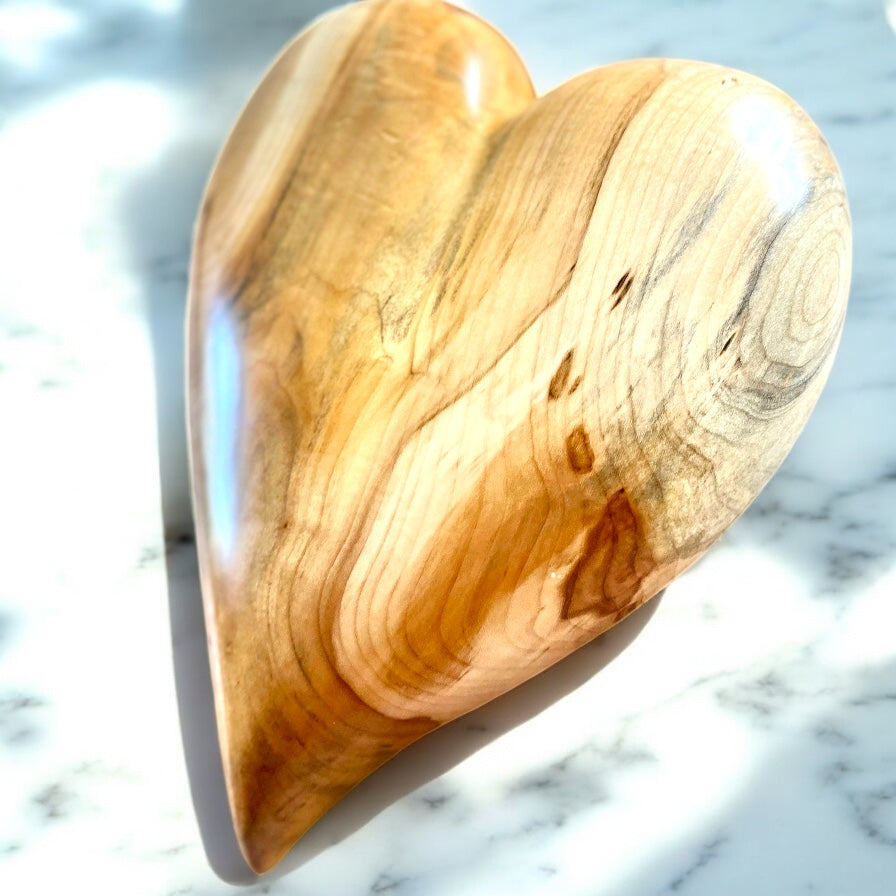 3 D heart wooden sculptures white poplar Wood Anniversarie gift 20th anniversary wood Art birthday gift Mother’s Day gift wall hanging