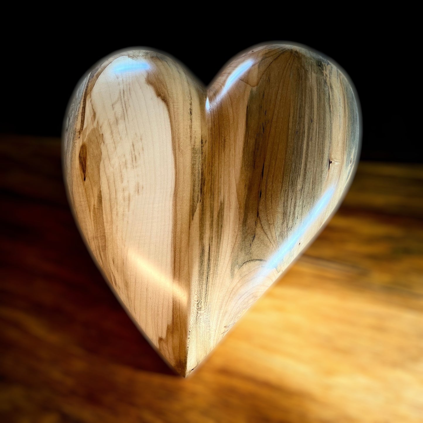 3 D heart Maple Wood Anniversarie gift 20th anniversary wooden Art birthday gift Mother’s Day gift Wooden heart wall hanging heart wood