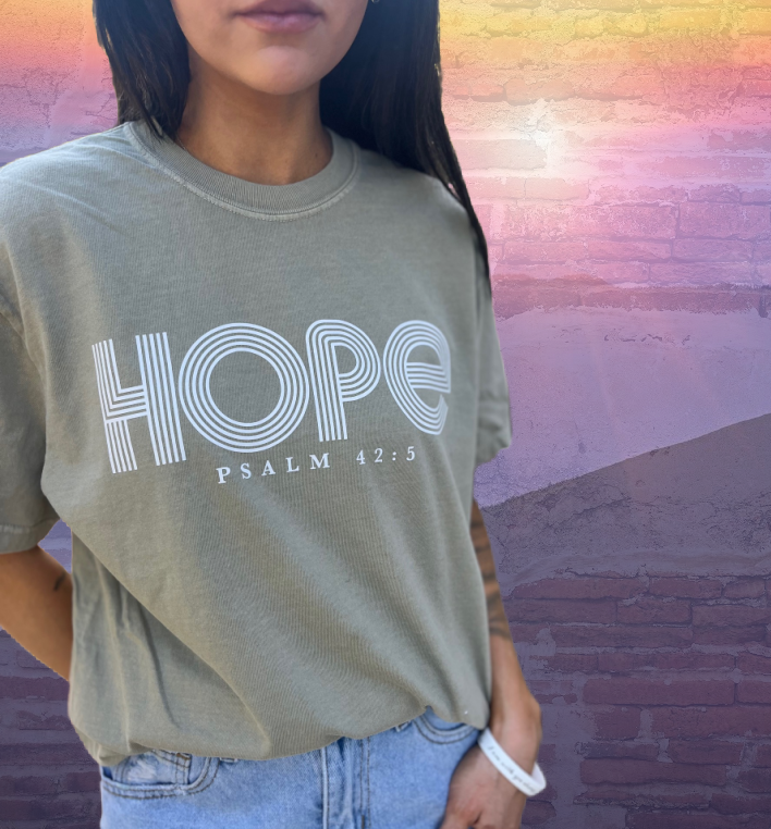 HOPE Psalm 42:5 Comfort Colors T-Shirt