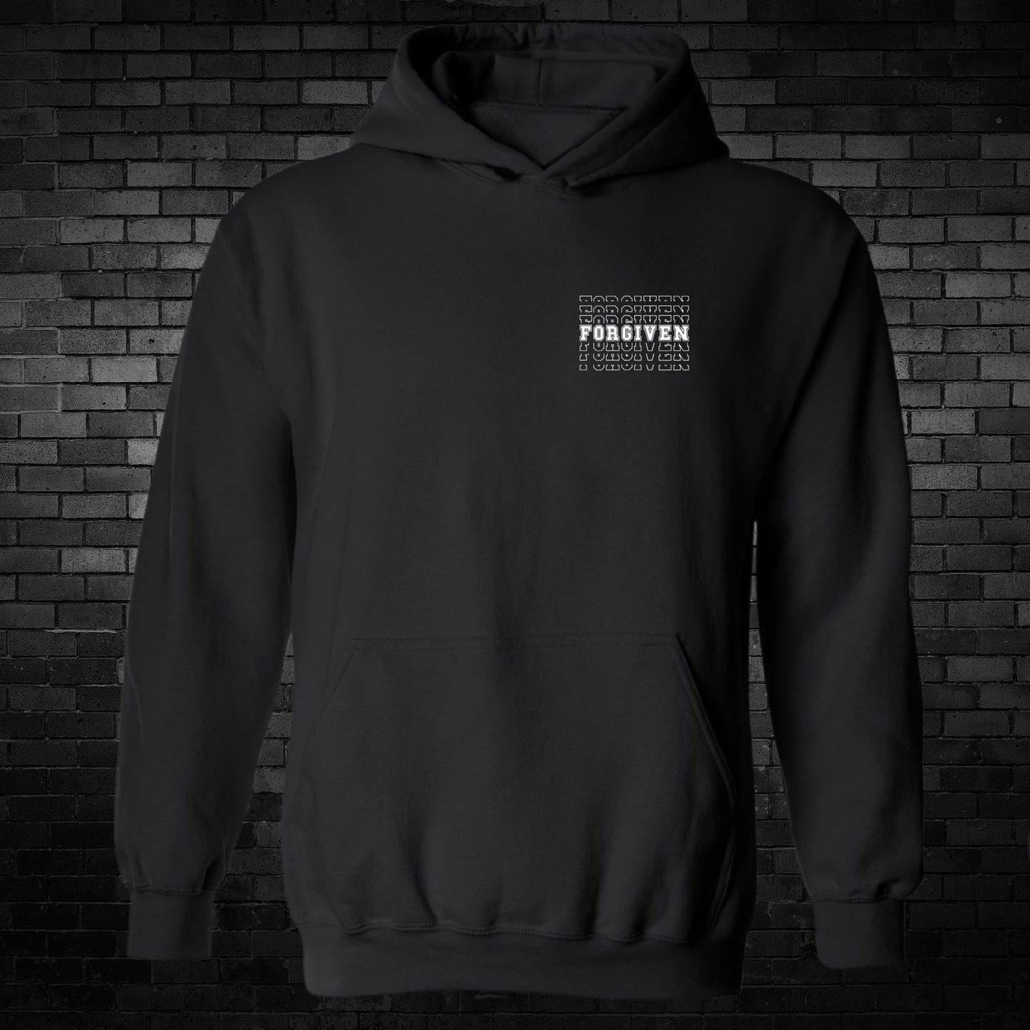 FORGIVEN Black Jerzees HOODIE