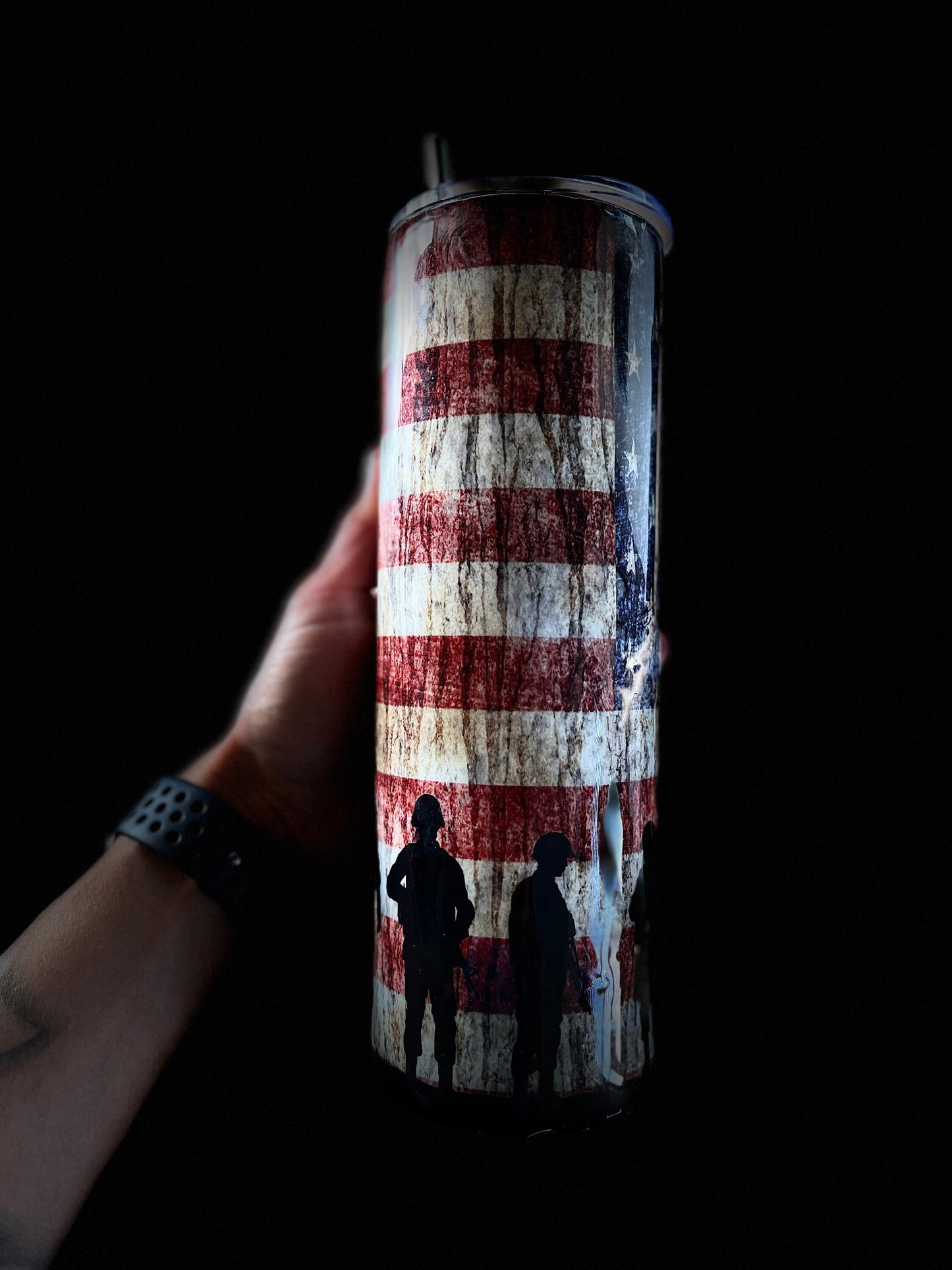 American Soldiers Tumbler Vintage American Flag Tumbler We the People Skinny Tumbler We the people American Flag Tumbler American Flag USA