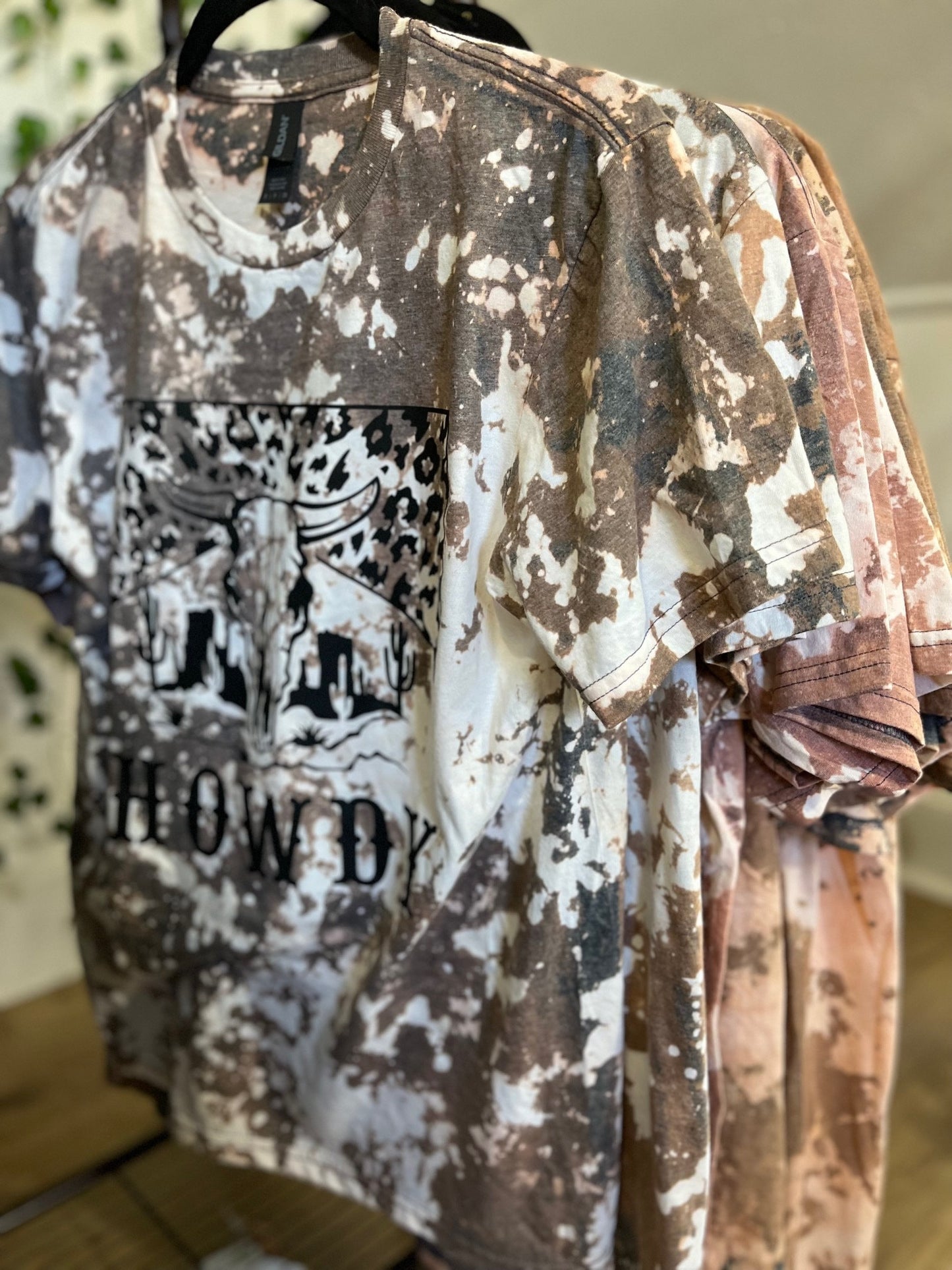 Cow Print Shirt Cowhide Shirts Howdy Bleached Shirts Highland Cow shirt Cowgirl Shirt Cowboy shirt Bleached Cow print hoodie Cow Sweatshirt