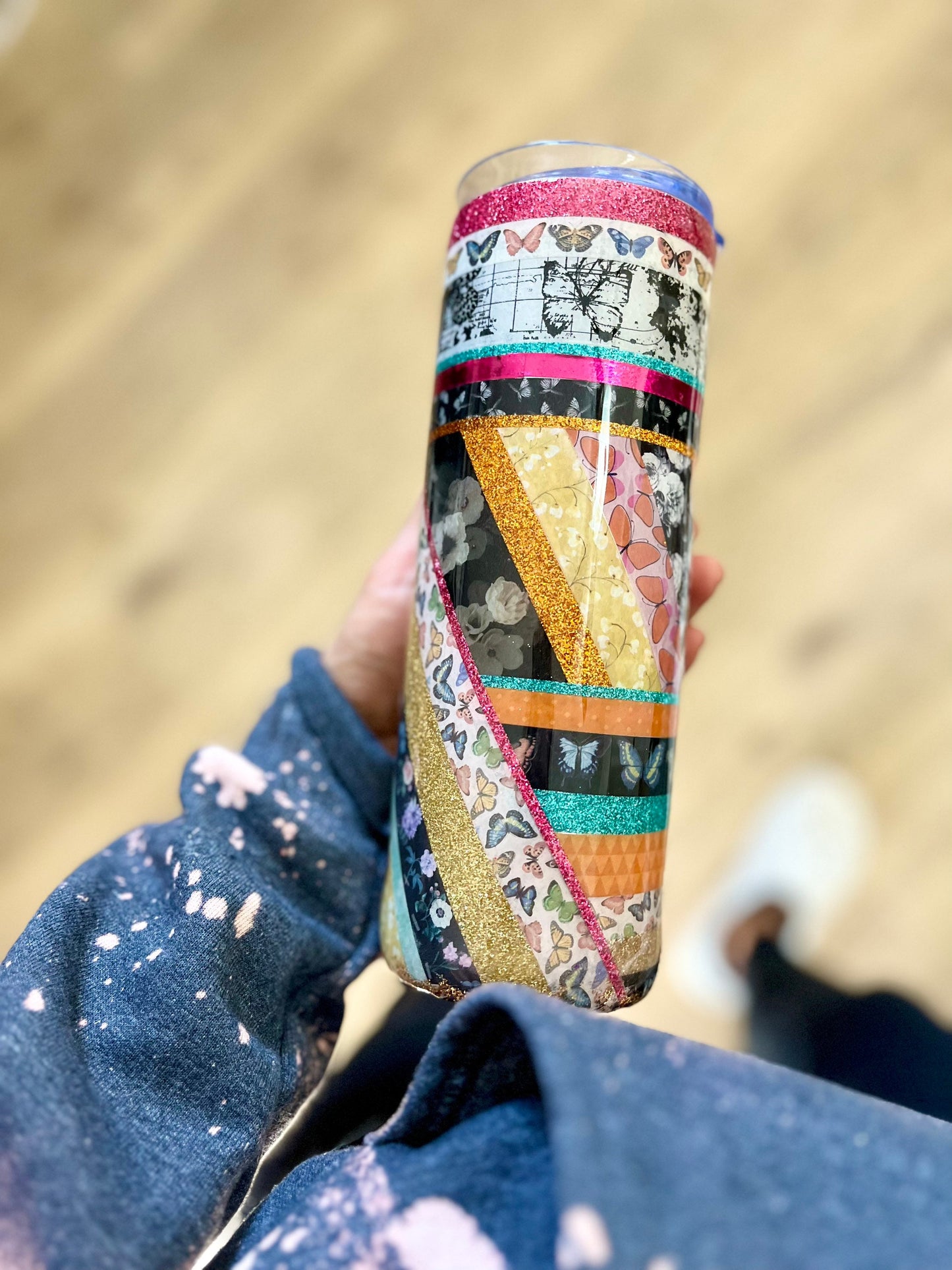 Butterfly tumbler Butterfly Gift Birthday Gift Scripture Tumbler Faith pray skinny timber 20oz tumbler scripture tumbler proverbs tumblers