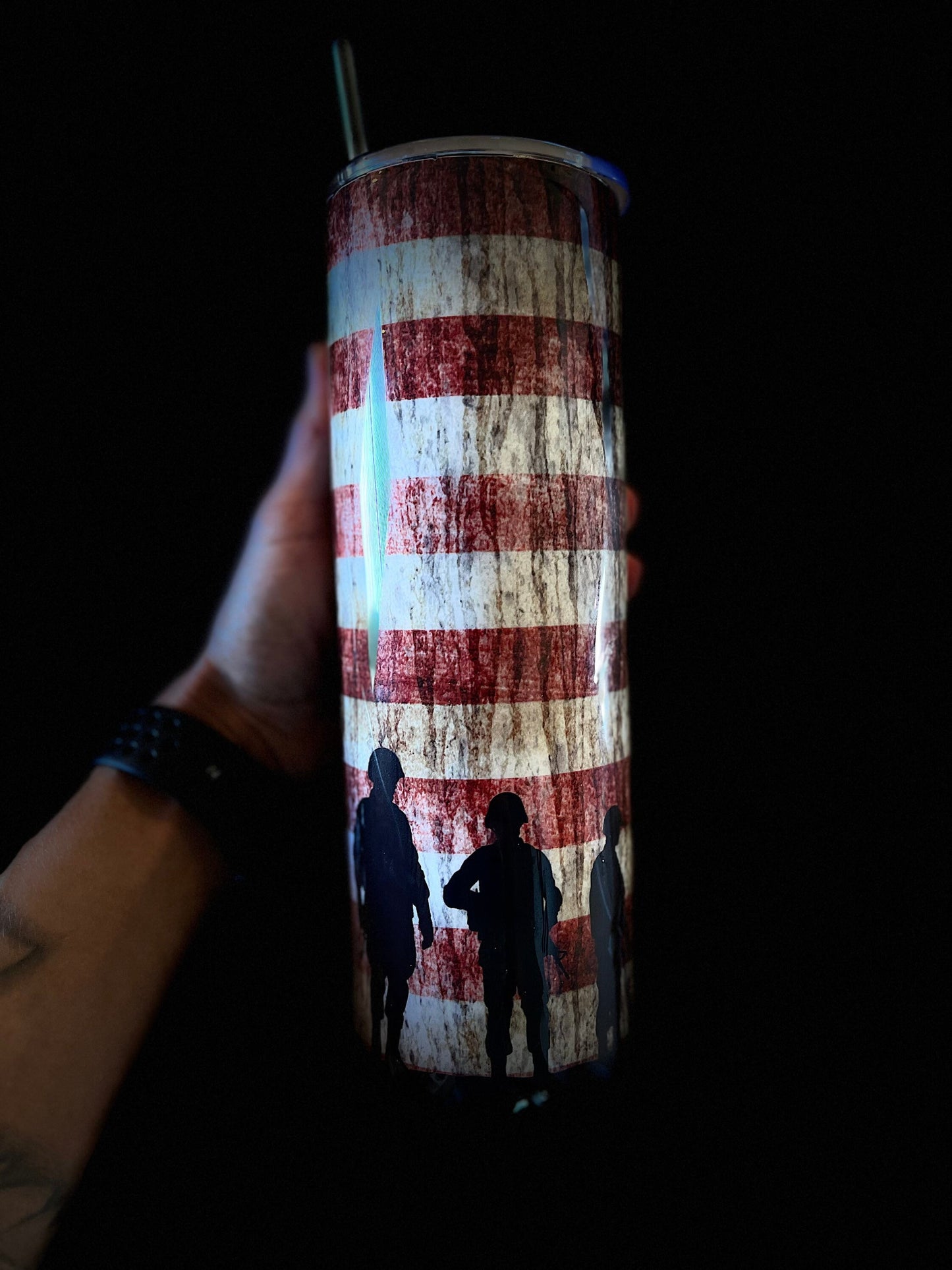 American Soldiers Tumbler Vintage American Flag Tumbler We the People Skinny Tumbler We the people American Flag Tumbler American Flag USA