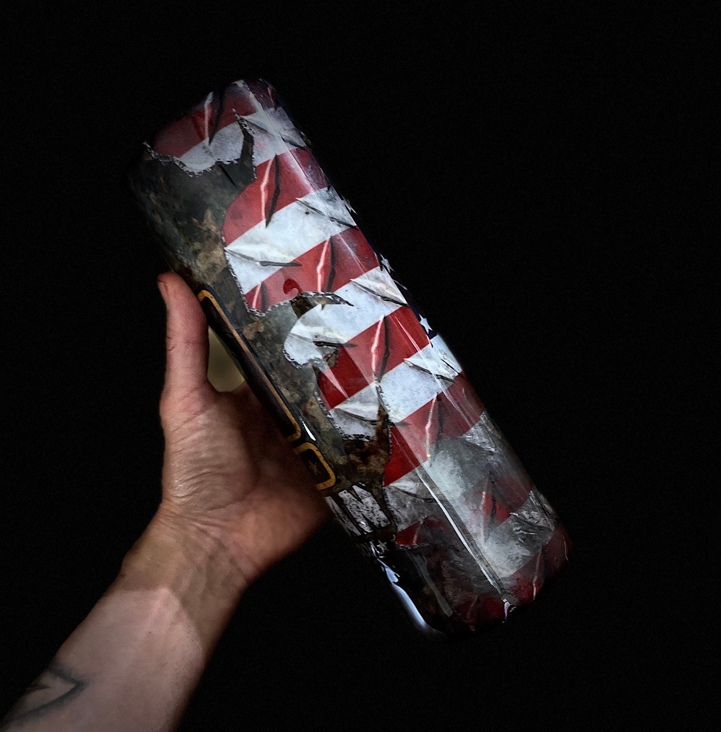 U.S. Army Veteran Military Veteran Police Veteran Dispatcher Vintage Police Flag Tumbler We the People Skinny Tumbler Gifts for Him Hunter