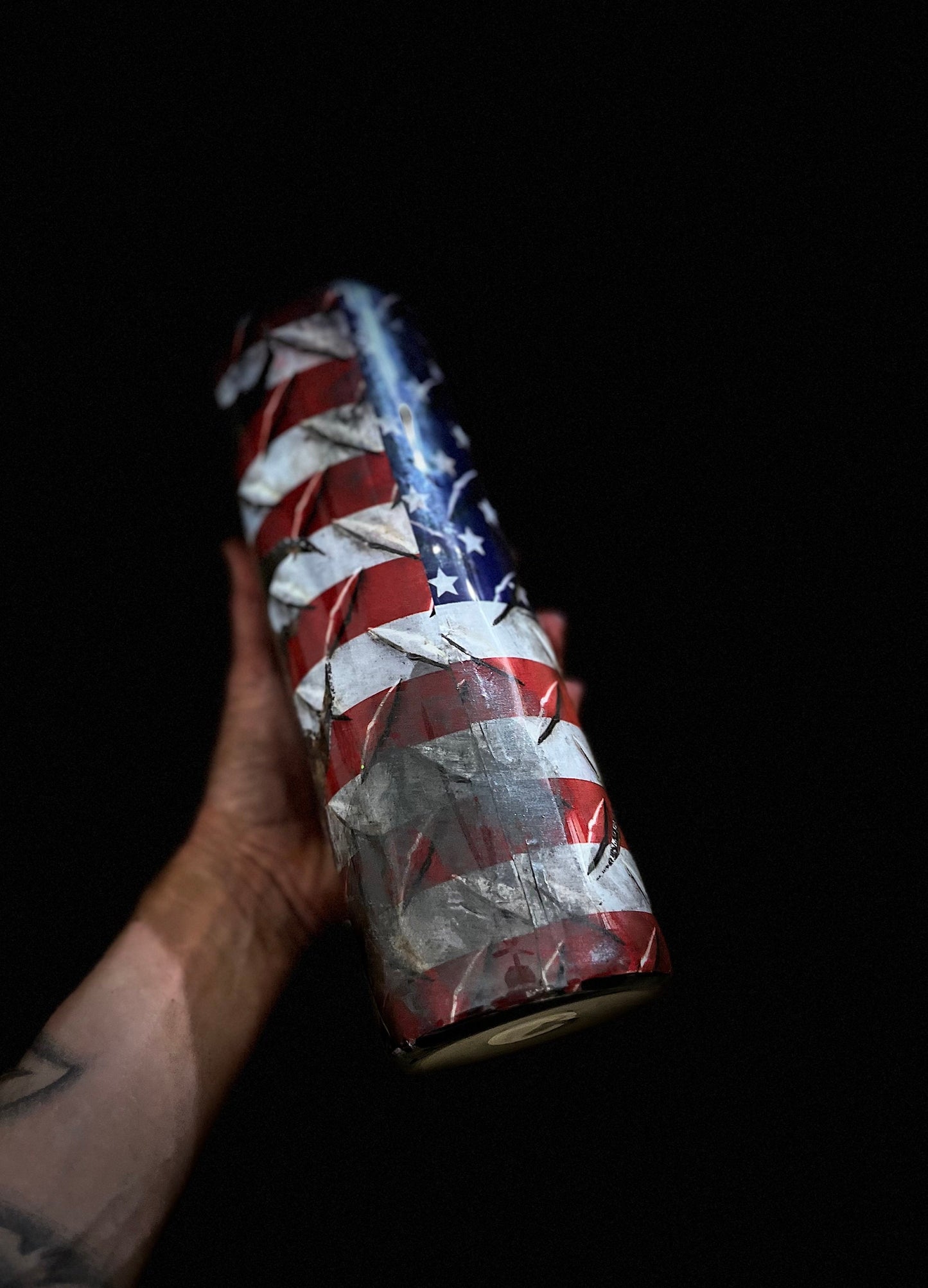 U.S. Army Veteran Military Veteran Police Veteran Dispatcher Vintage Police Flag Tumbler We the People Skinny Tumbler Gifts for Him Hunter