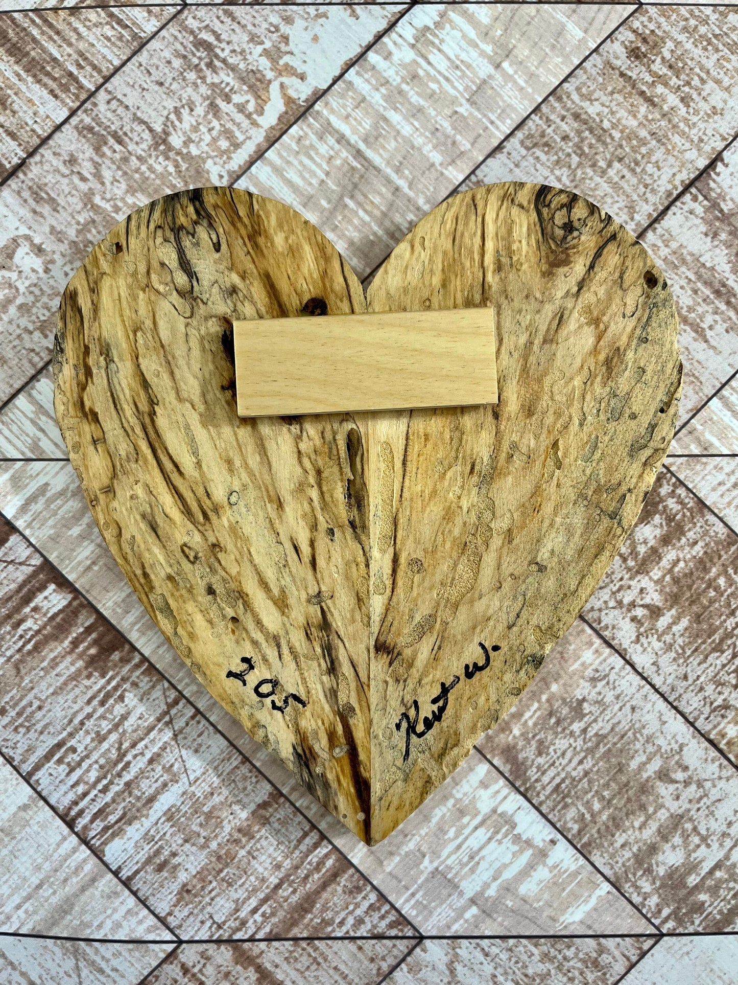 Wooden heart wooden art abstract art wall hanging heart wooden heart with hanging strip