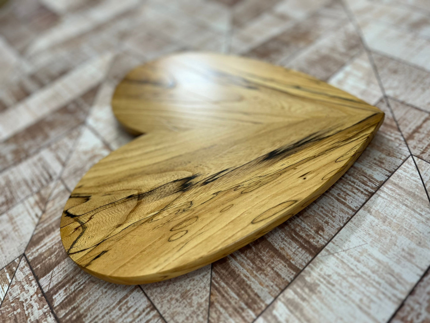 Wooden heart wooden art abstract art wall hanging heart wooden heart with hanging strip